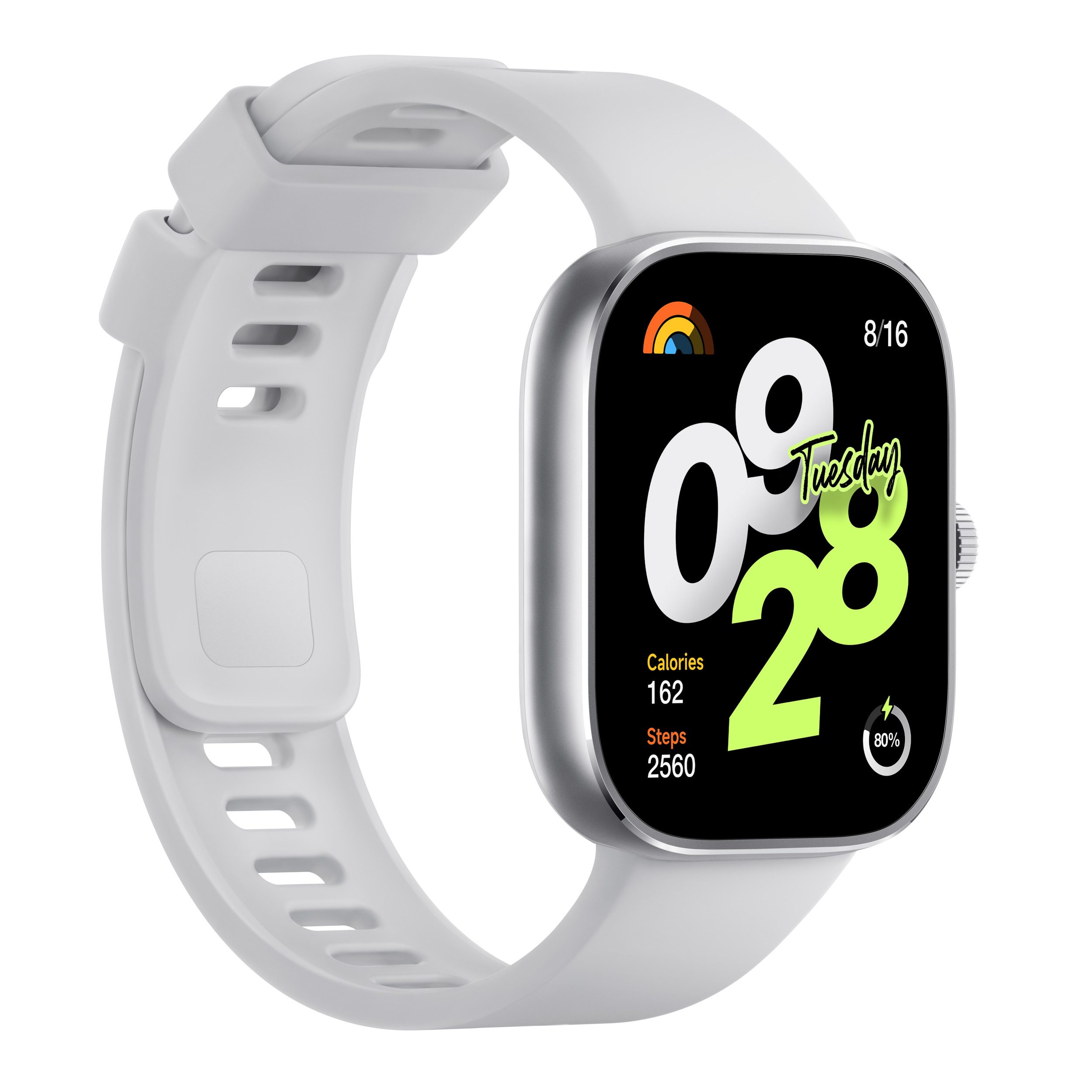 Xiaomi Redmi Watch 4 Silver Gray Smartwatch (Xiaomi HyperOS)