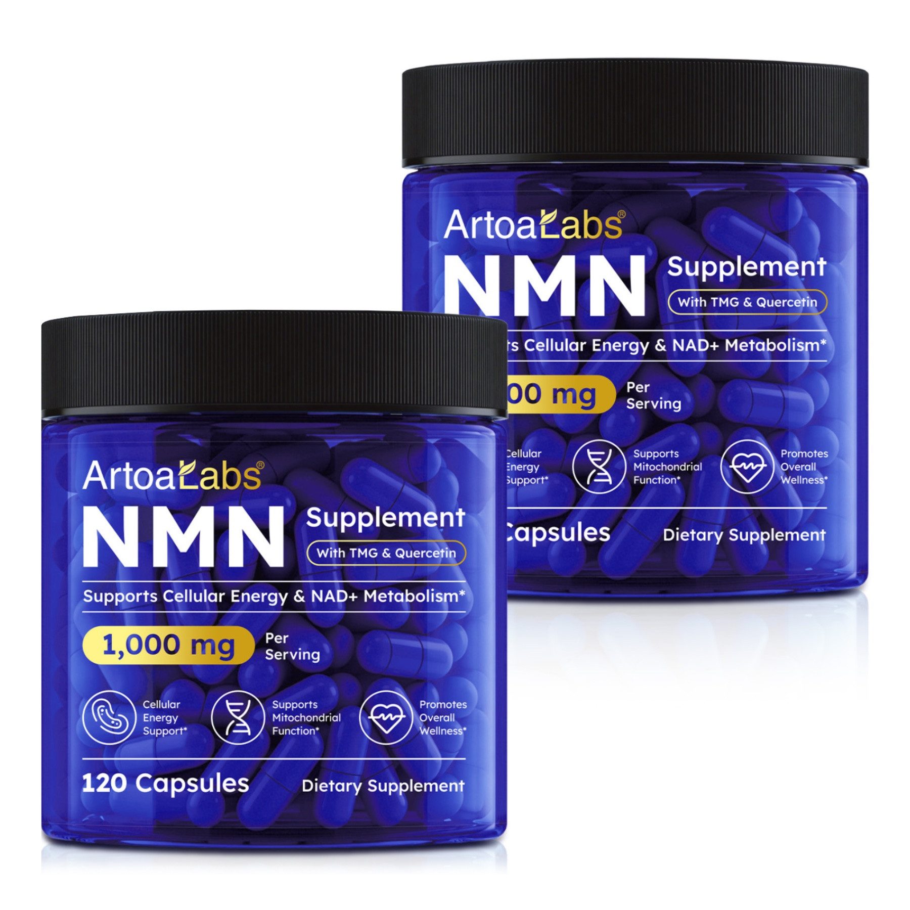 P-Beauty Cosmetic Accessories NMN Zellenergie Kapseln mit TMG Vorstufe von NAD+ 1000mg Kapseln, Allgemeines Wohlbefinden, Bodybuilding, Energiestoffwechsel