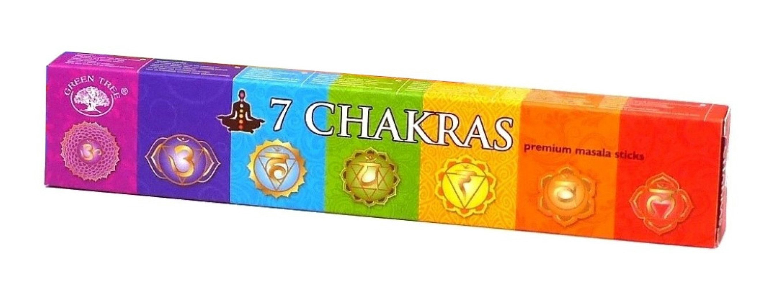 Green Tree Räucherstäbchen Green Tree Incense "7 Chakras" 15gr.