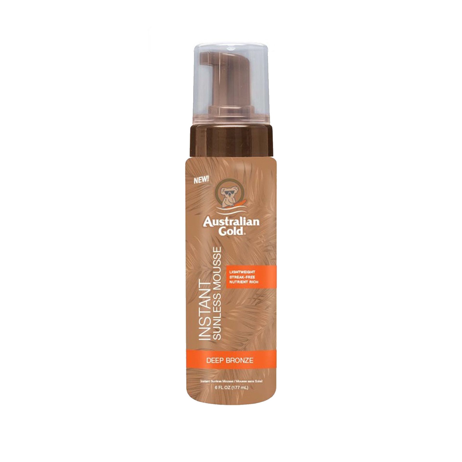 Australian Gold Selbstbräunungslotion Instand Sunless Mousse 177ml, Mit natürlichen Bronzern und Selbstbräuner.