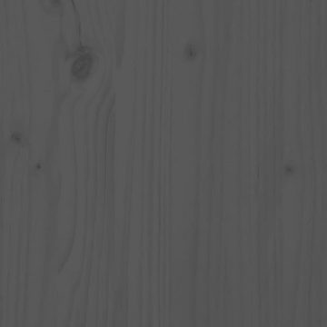 möbelando Bett Berenbrock (L/B/H: 205x205x69 cm), aus Kiefer-Massivholz in Grau