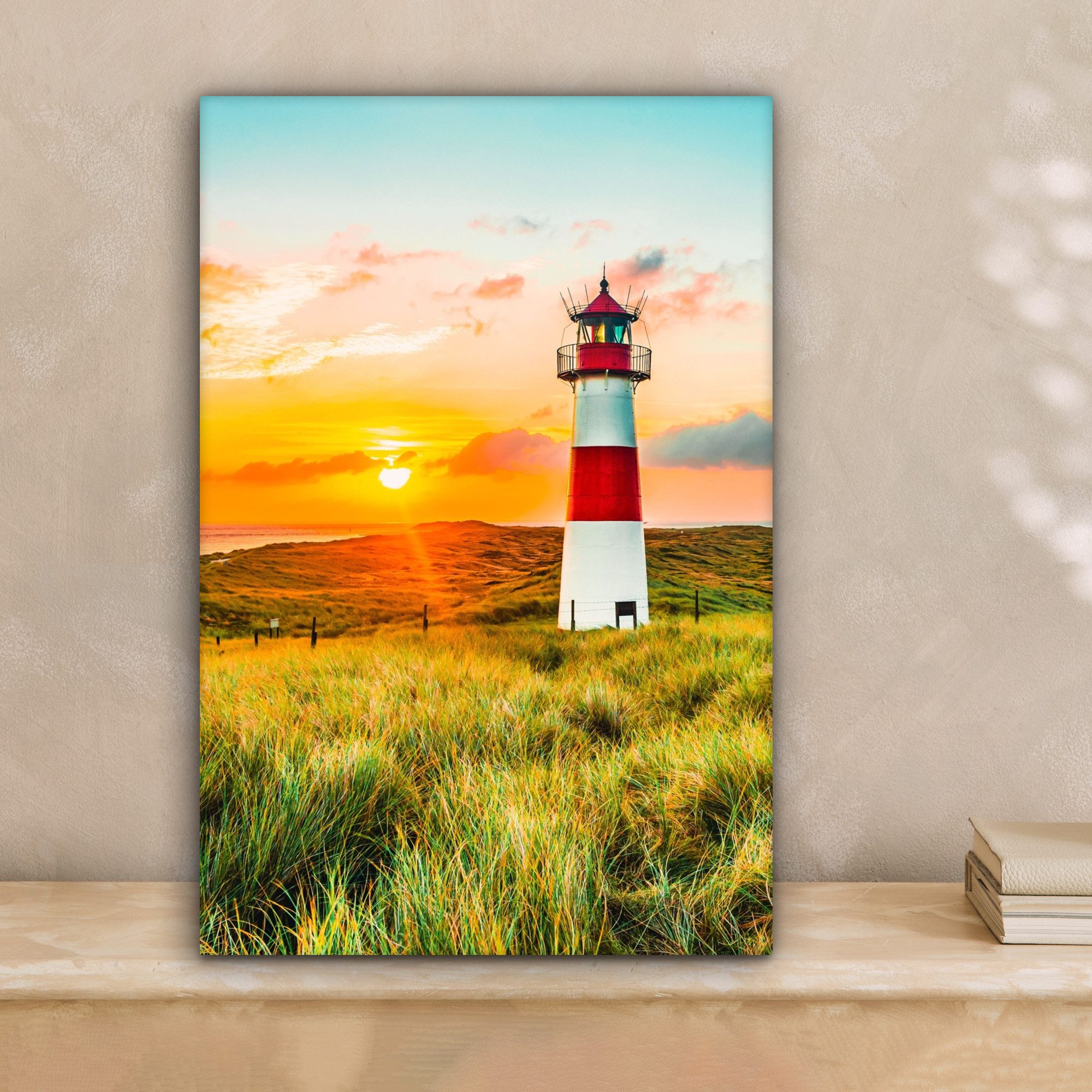 OneMillionCanvasses® Leinwandbild Leuchtturm - Natur - günstig online kaufen