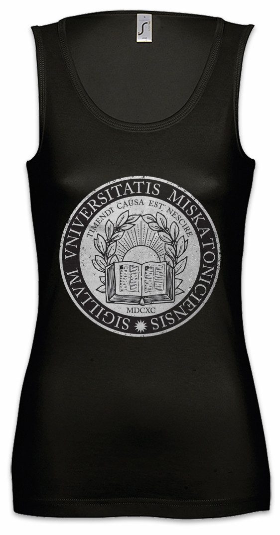 Tanktop Miskatonic Logo III Ärmelloses Damen T-Shirt Lovecraft HP Sign Cthulhu