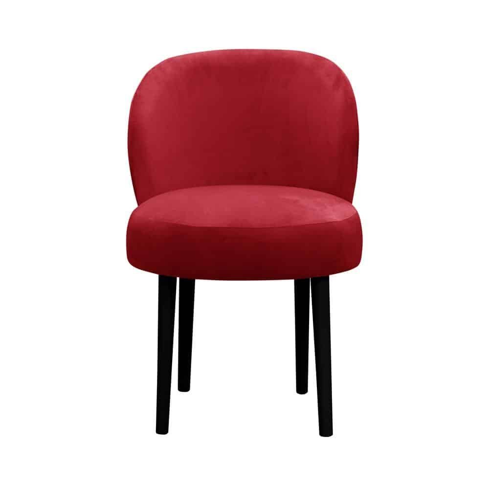 JVmoebel Stuhl, Stuhl 6x Esszimmer Polsterstuhl Lounge Textil Sitz Sessel Set Neu Club Fernseh Rot