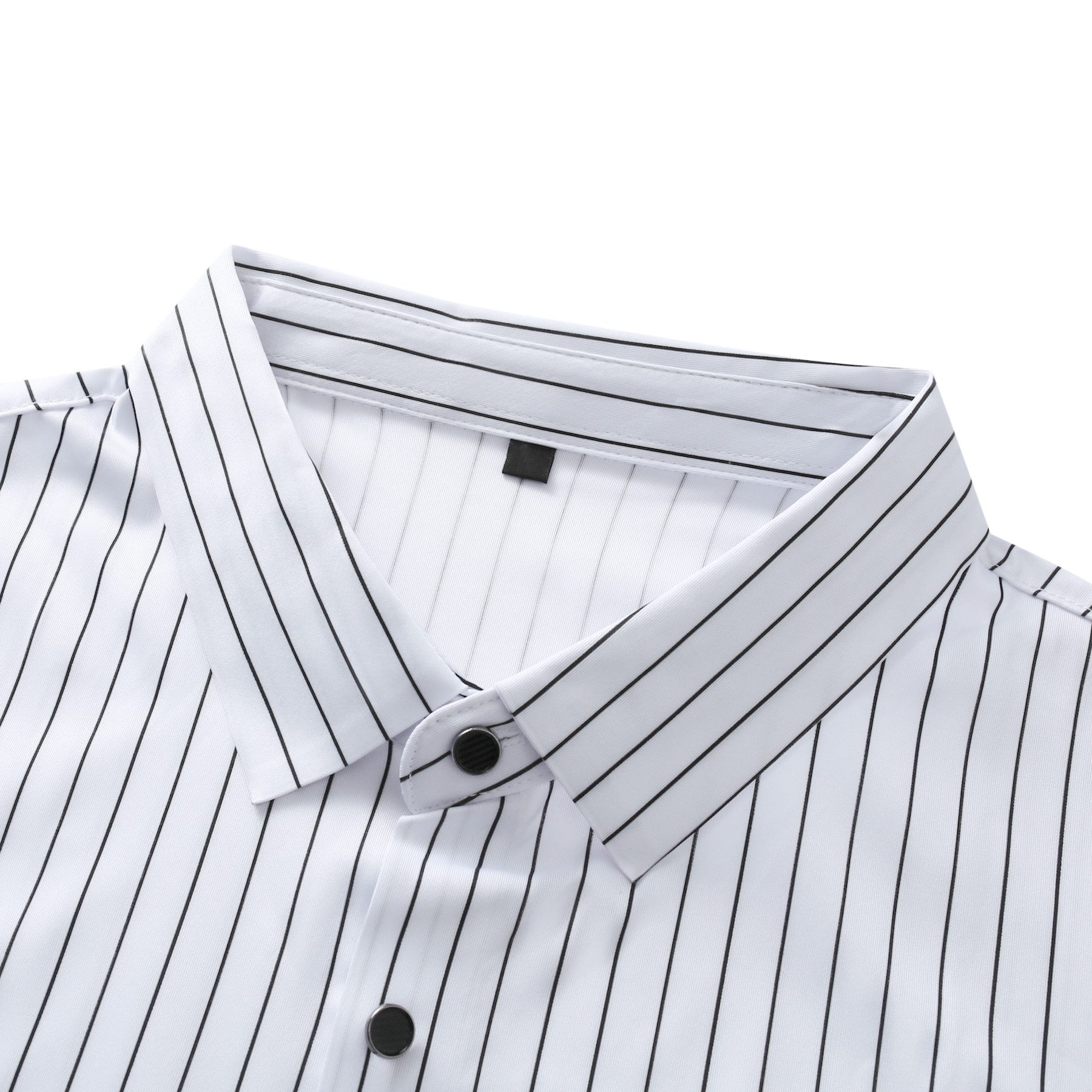 Allthemen Businesshemd Herren langarm Oberhemd aus Stretchmaterial Streifenhemd Slim Fit