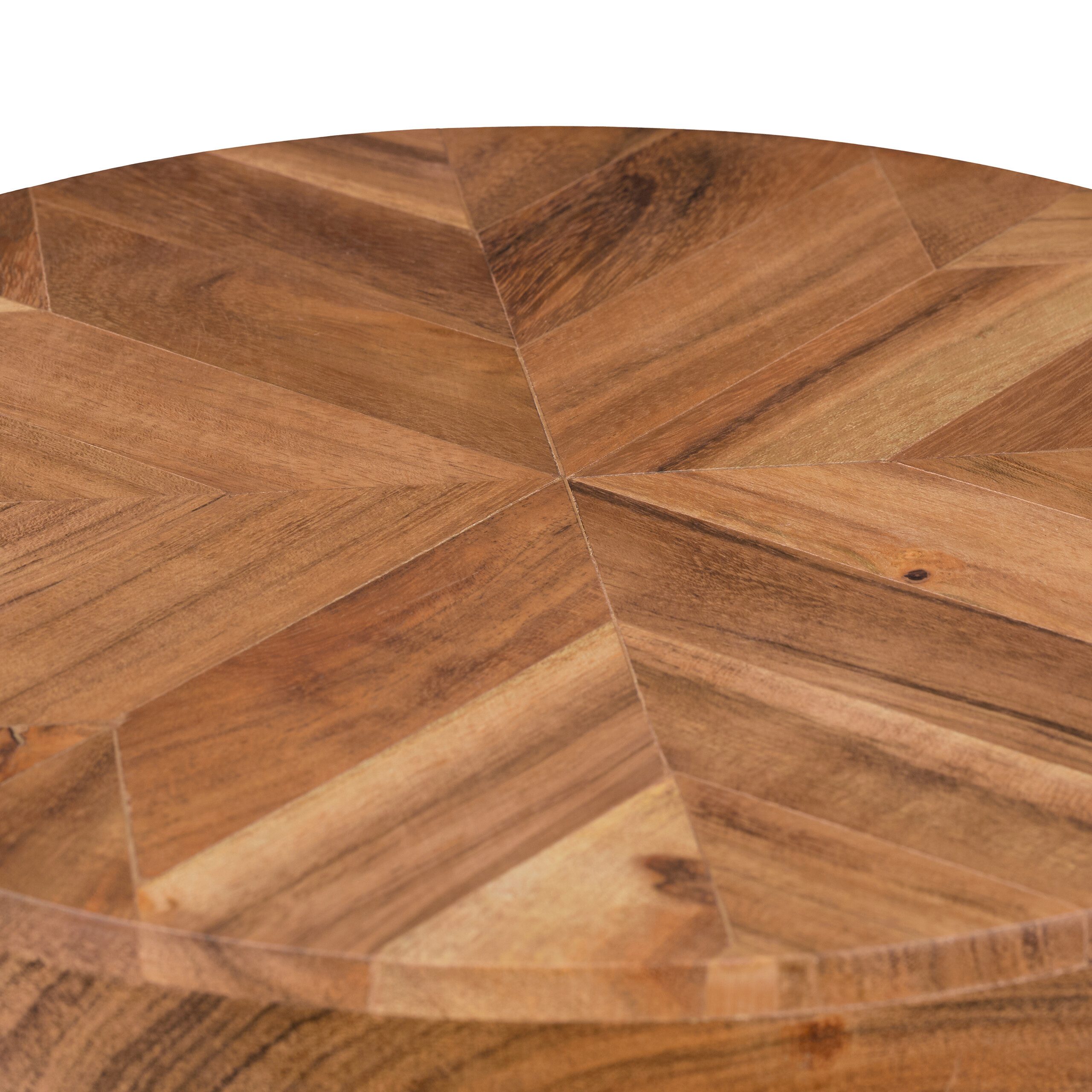 relaxdays Blumenhocker Retro Blumenhocker aus Akazie