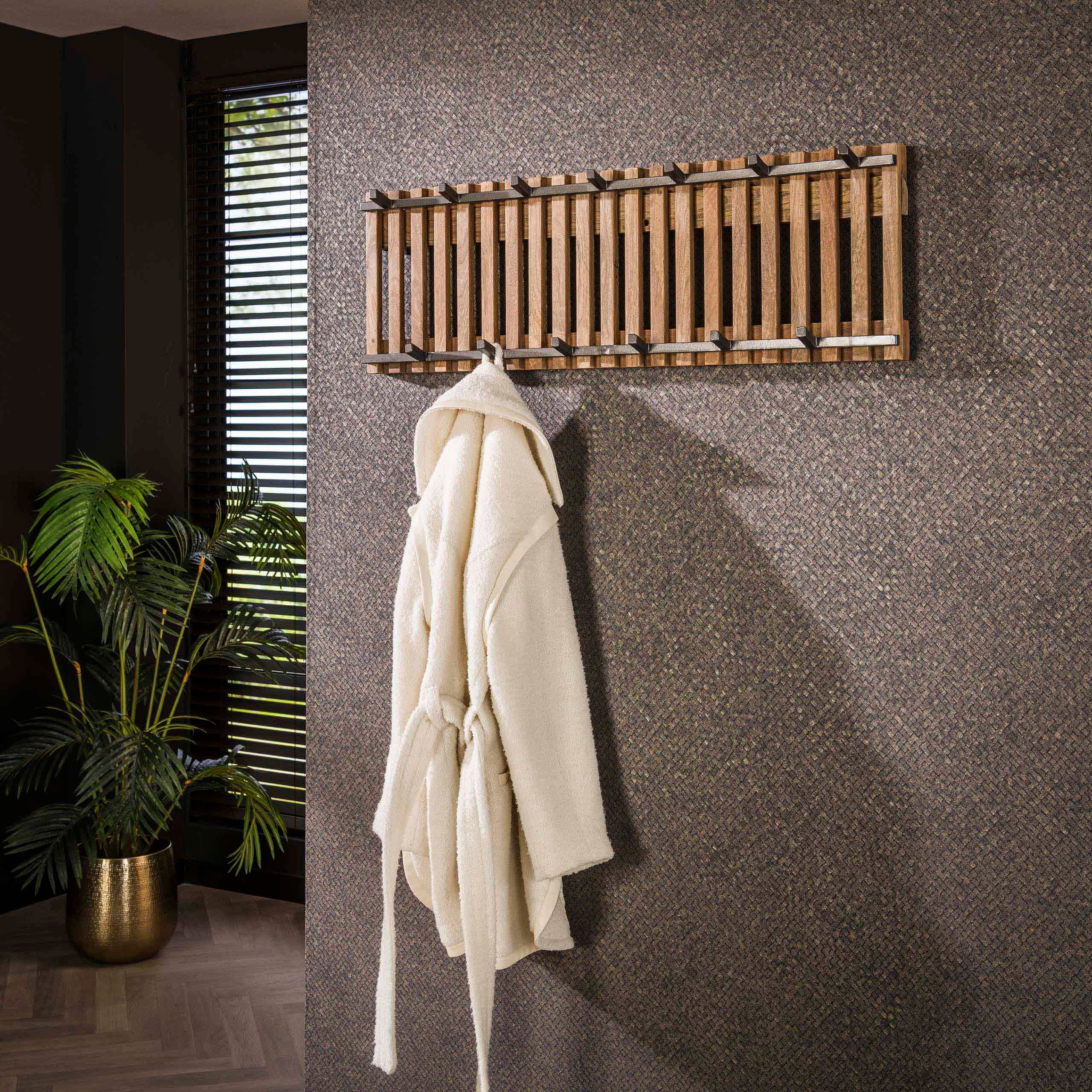 Sitheim-Europe Wandgarderobe Garderobe Tweak 7+6 Haken / Massiv Mango sand (1 St)