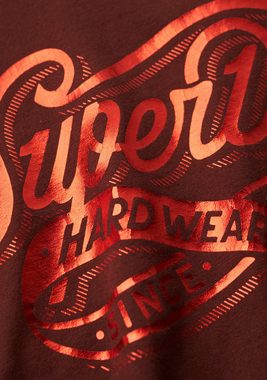 Superdry Print-Shirt FOIL WORKWEAR FITTED TEE