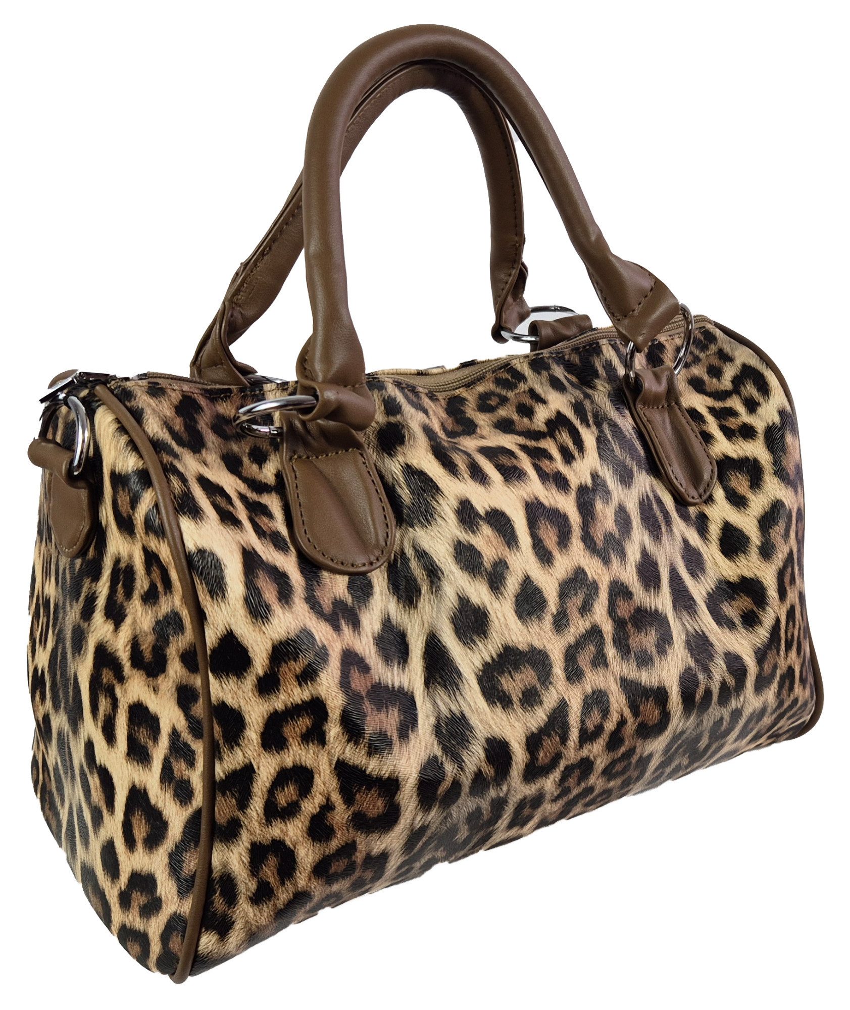 Einkaufszauber Bowlingtasche Bowling Handtasche Leopard, aktuelle Mode Animalprint