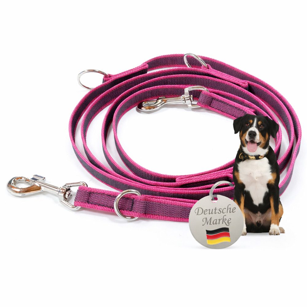 Activity4Dogs Hundeleine für große Hunde, Anti-Slip, 3 m lang, 4-fach verstellbar, TESTSIEGER, rutschfest, Nylon, sehr gut bei Regenwetter, Made in Germany