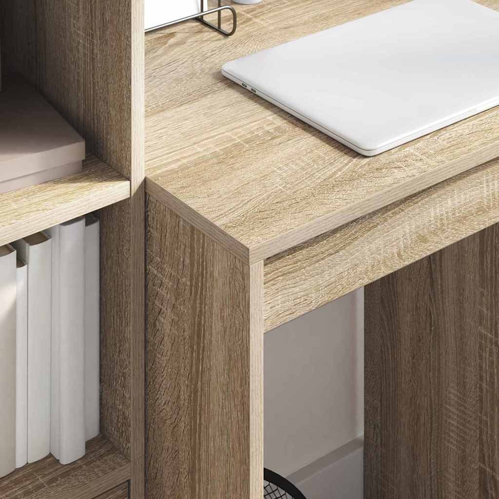 vidaXL Schreibtisch Schreibtisch Sonoma-Eiche 60 x 50 x 76 cm (1-St) – Bild 4 von 5