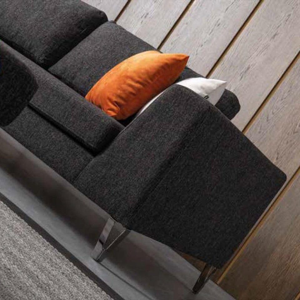 JVmoebel Ecksofa Wohnzimmer Ecksofa Design Sofa Sofas Stoff Stil Neu L-Form Eck Luxus
