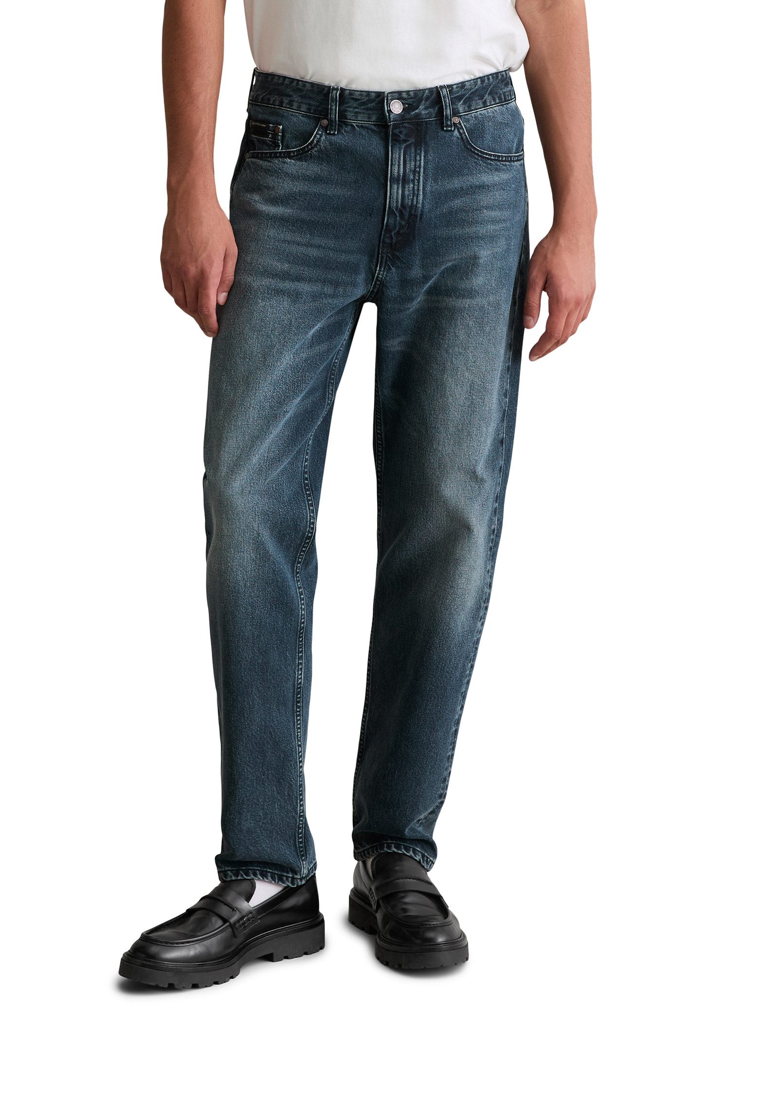 Marc O'Polo DENIM Tapered-fit-Jeans Runne tapered fit, reine Bio-Baumwolle günstig online kaufen