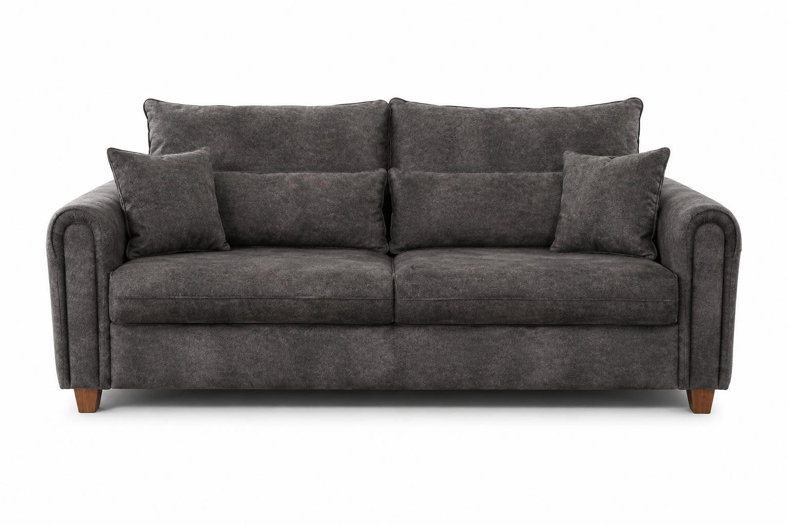 Xlmoebel Wohnlandschaft Modernes graues Wohnzimmersofa mit praktischer Schlaffunktion, 1 Teile, Made in Europa