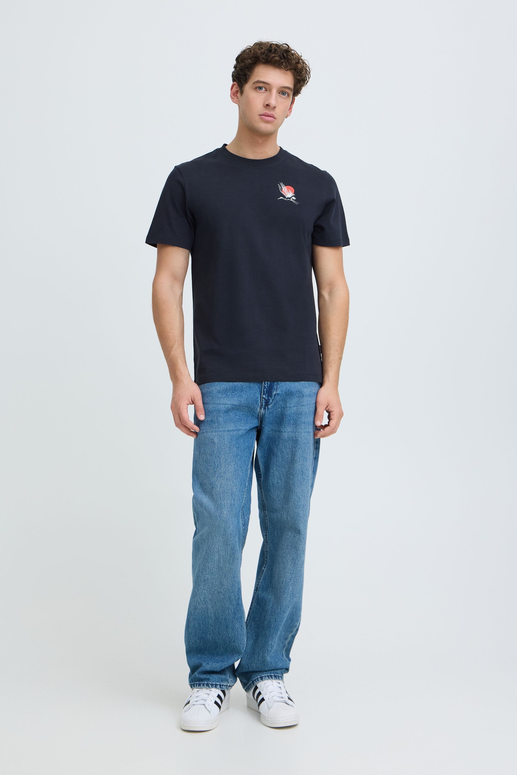 Blend T-Shirt BHTee (1-tlg) Lässiges T-Shirt mit Backprint