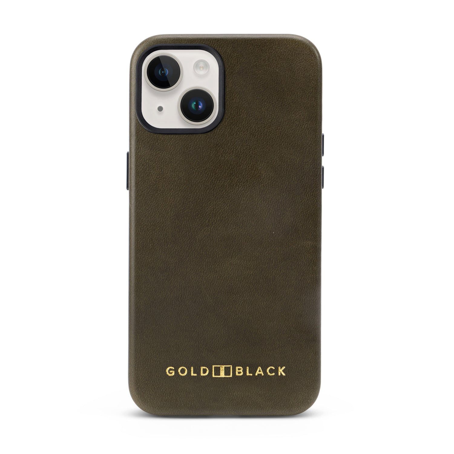 GOLDBLACK Handyhülle GOLDBLACK iPhone 15 Lederhülle Luxe grün mit MagSafe
