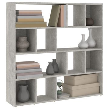 vidaXL Raumteiler Bücherregal/Raumteiler Betongrau 105x24x102 cm, 1-tlg.