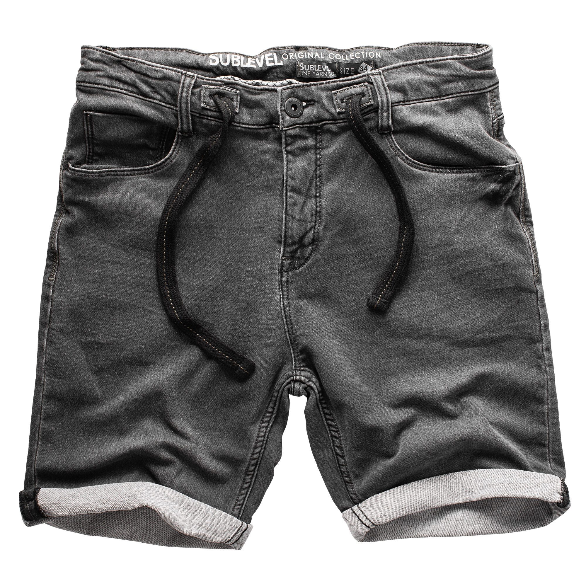 SUBLEVEL Shorts Sweat Shorts Jeans Kurze Hose Bermuda Sweatpants günstig online kaufen
