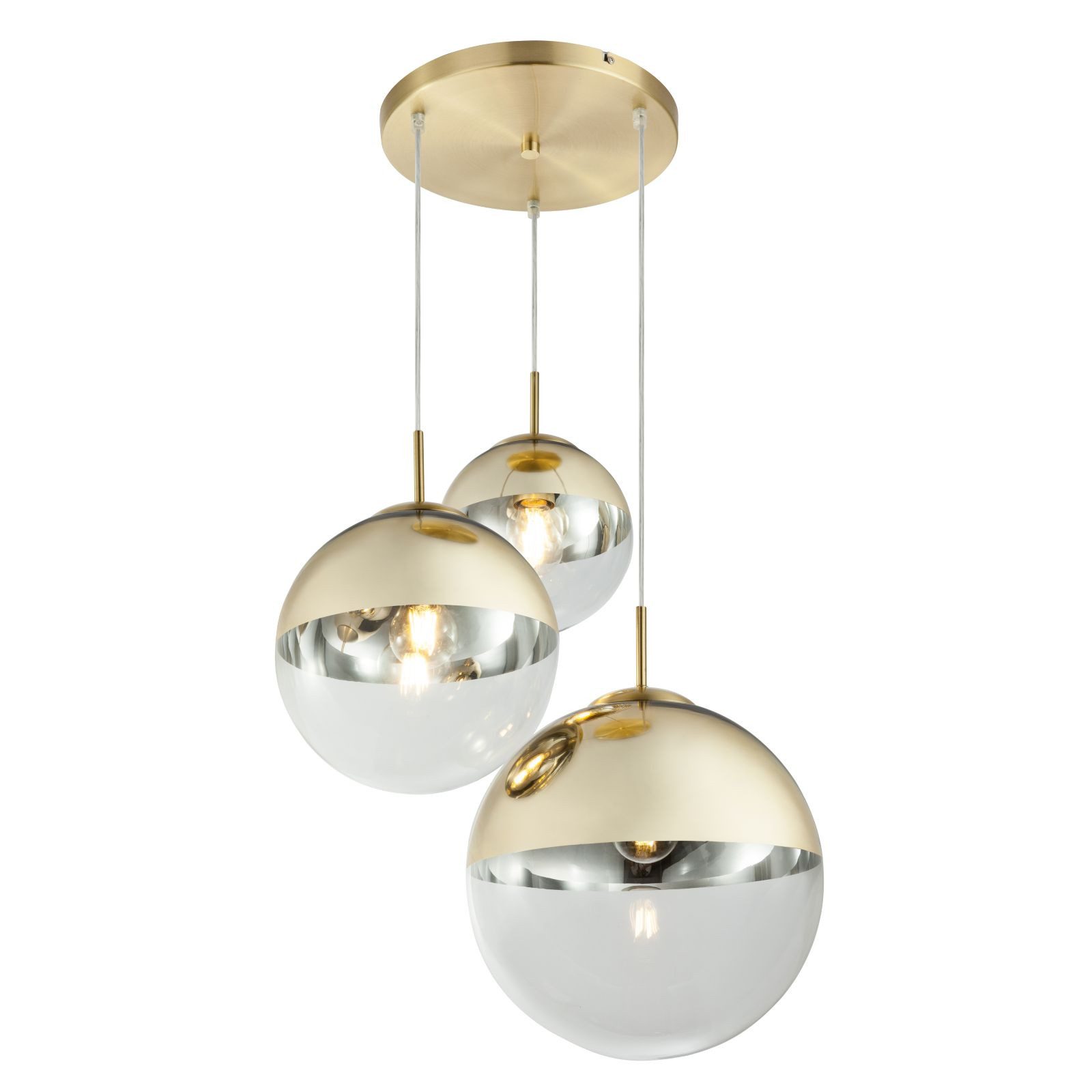 GLOBO LIGHTING Hängeleuchte Hängelampe Wohnzimmer Glas günstig online kaufen