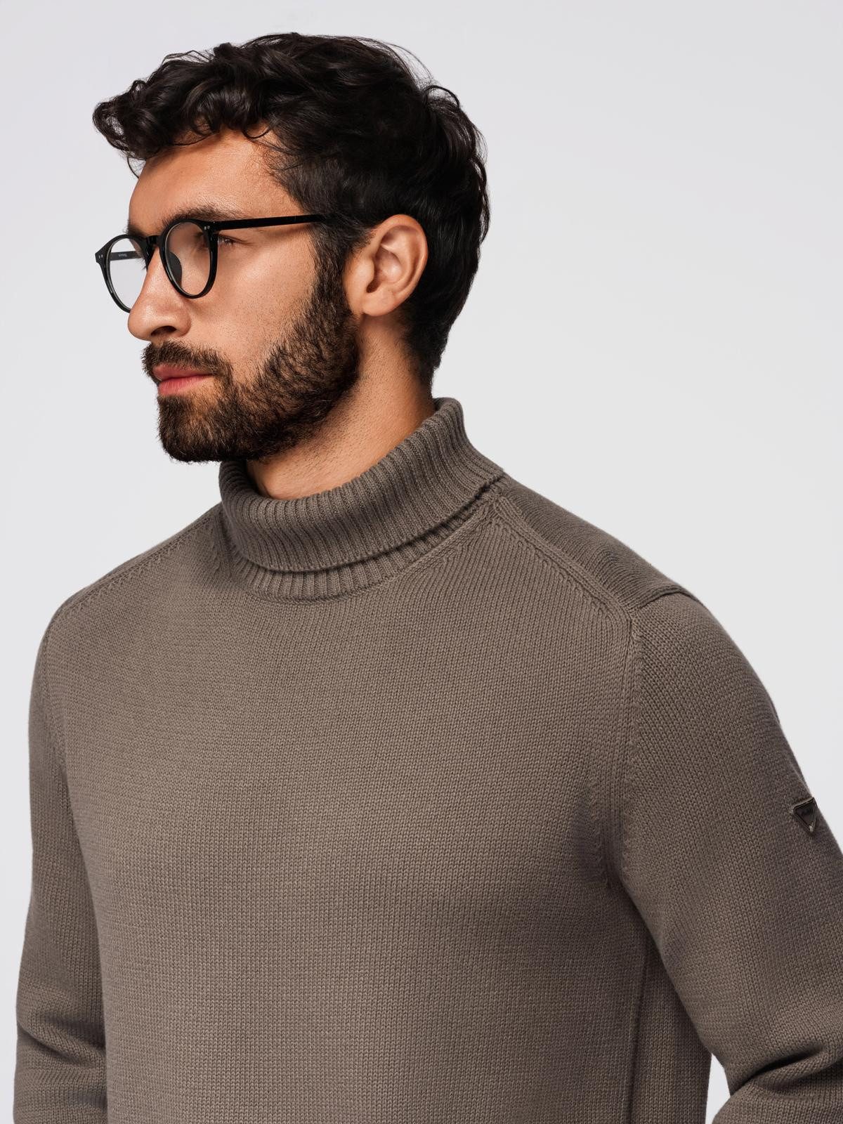 OMBRE Rollkragenpullover Strickpullover mit Rollkragen