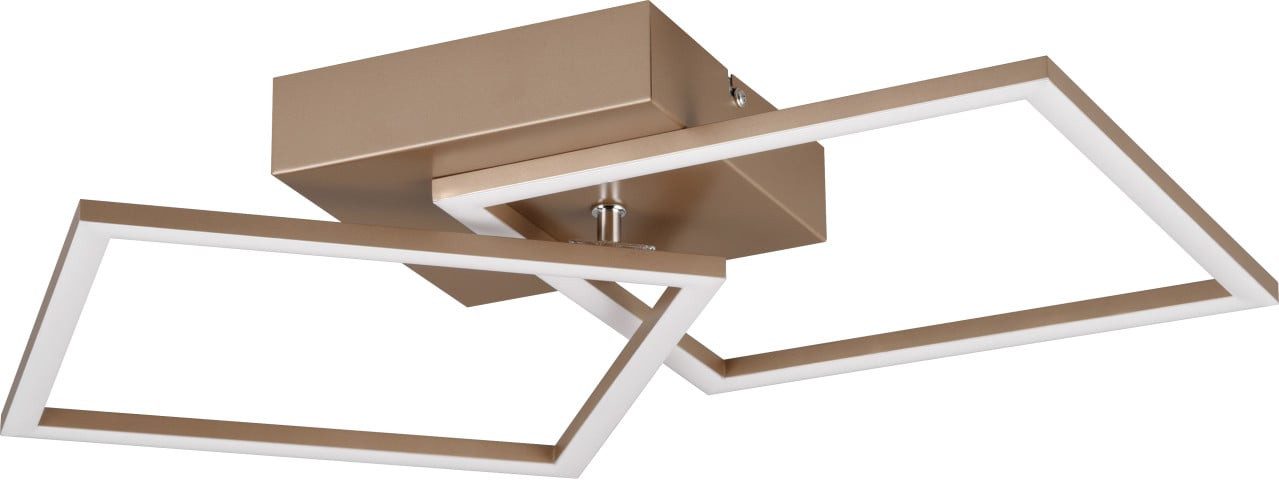 TRIO Leuchten Deckenleuchte Trio Leuchten LED Deckenleuchte Trail 20W coffee, Inkl. Leuchtmittel, Nicht dimmbar ohne Bewegungsmelder