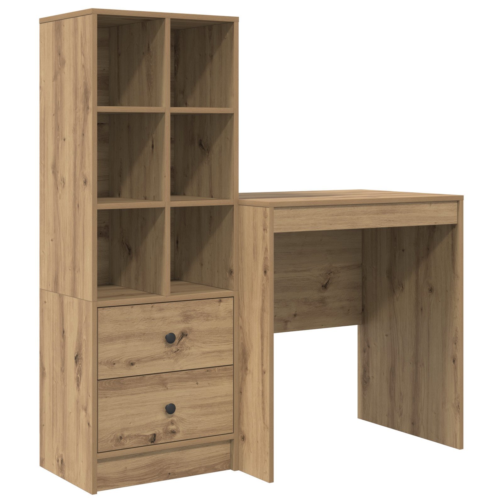 vidaXL Sideboard Schreibtisch mit Stauraum Massivholz günstig online kaufen