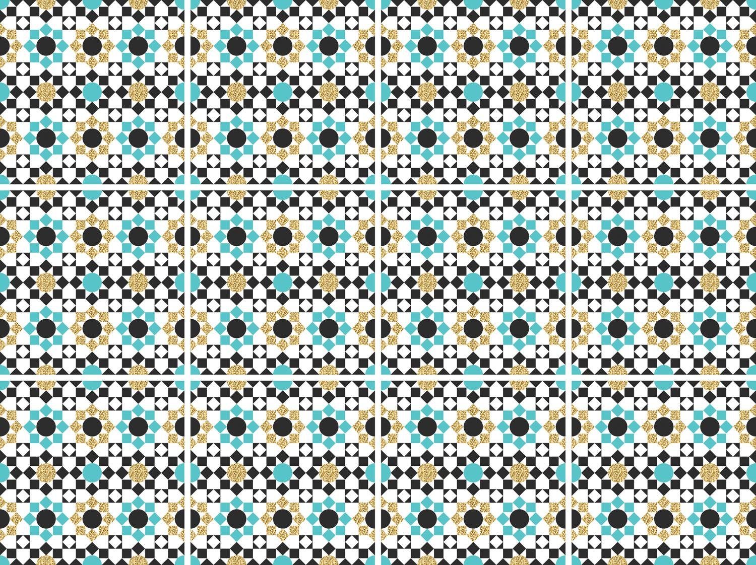 queence Fliesenaufkleber Mosaik Muster (12 St), Stickerfliesen, selbstklebe günstig online kaufen