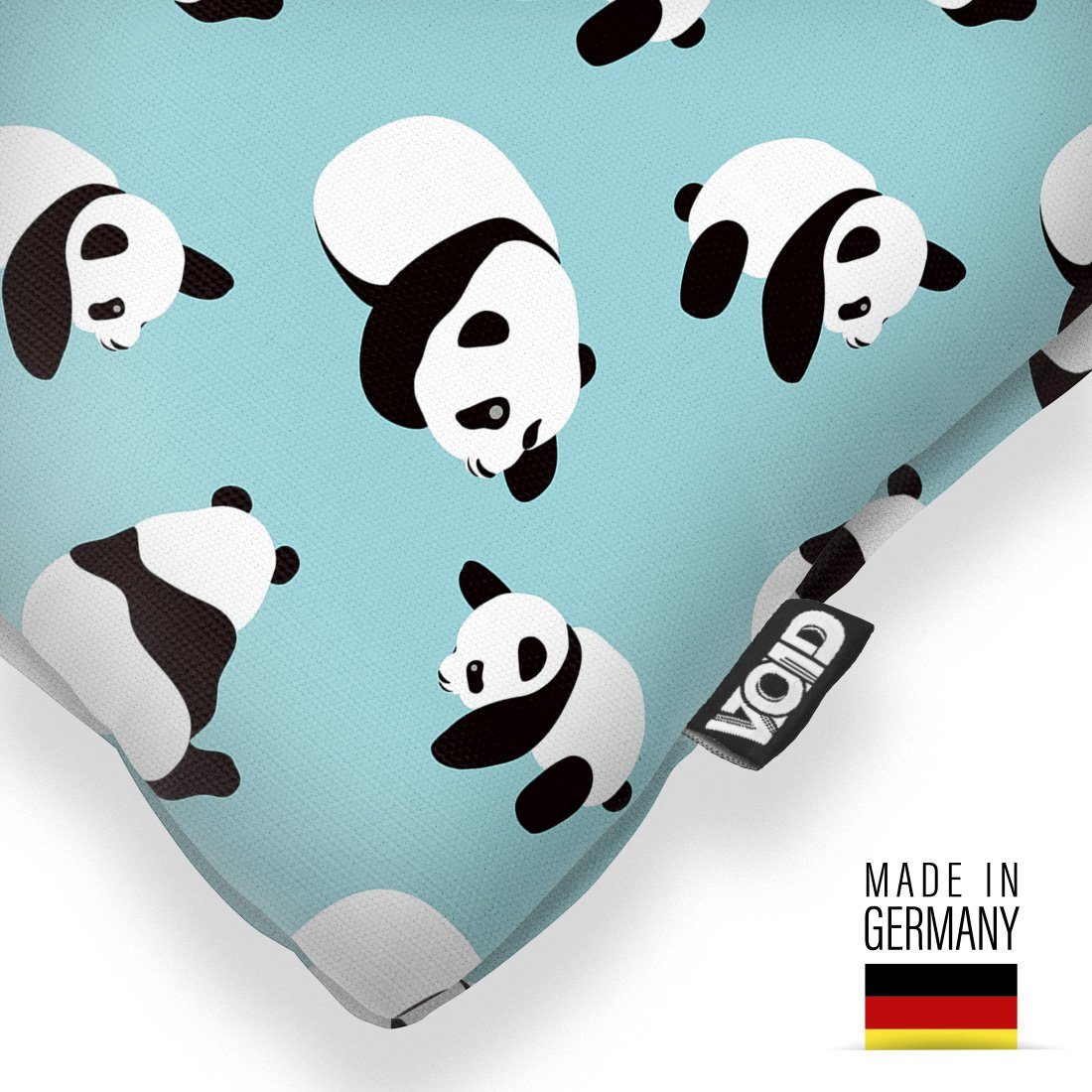 VOID Kissenbezug, (1 Stück), Panda Muster Kinderzimmer Bär cartoons hübsch nett süss charakter bär
