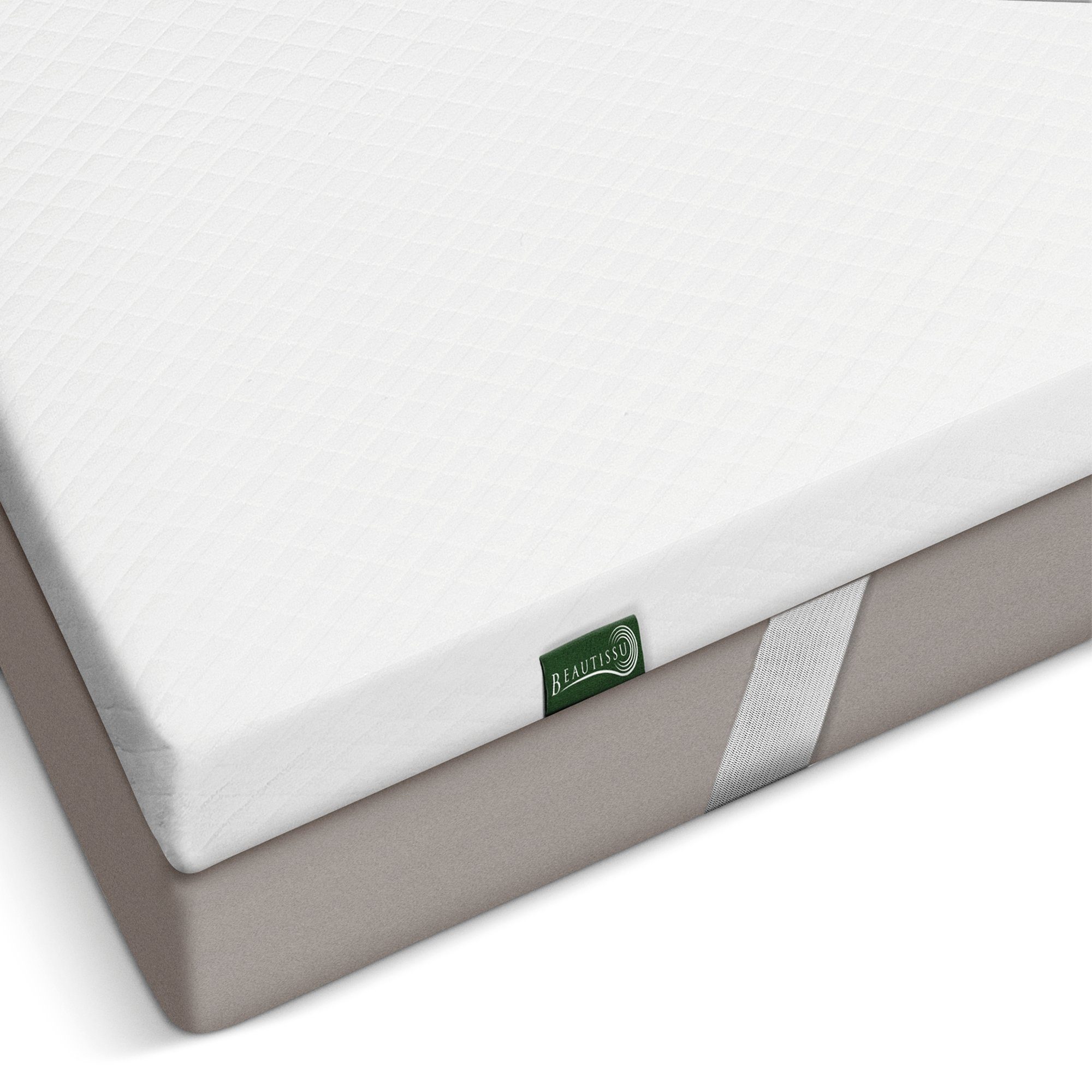 Beautissu, Topper BeauNuit GT, Polyester, Gel Viscoschaum, PU Schaum, Gel Topper mit Memory Foam Schicht 90x200 cm