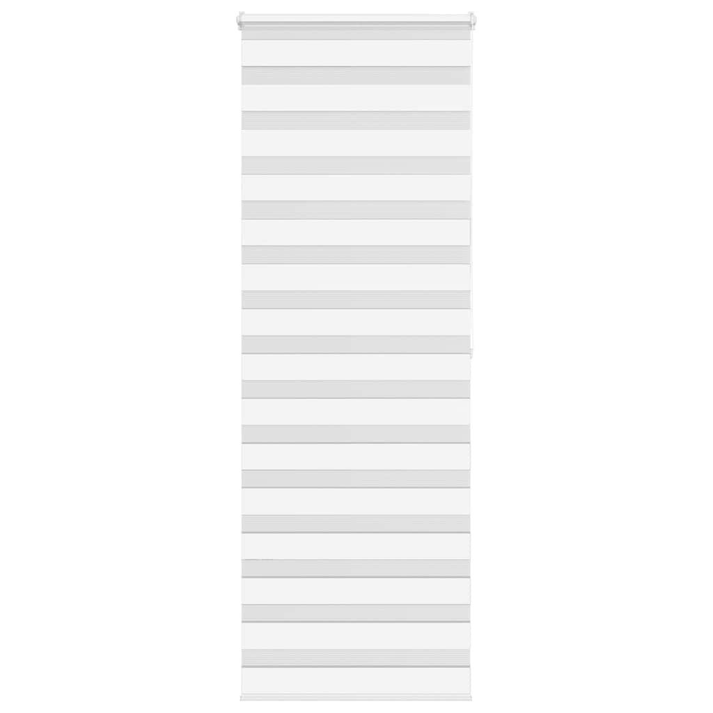 Jalousie 80 x 200 cm Jalousie Zebra Rollo Weiß 80x200 cm aus Polyester mit Kett