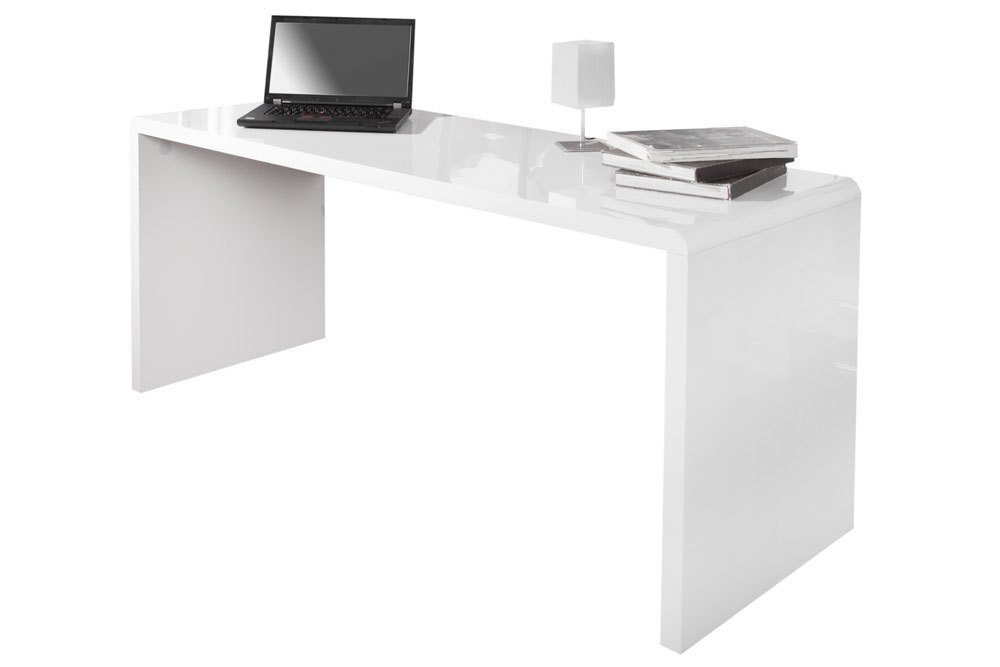 riess-ambiente Schreibtisch FAST TRADE 160cm weiß, Arbeitszimmer · Hochglanz · groß · Modern Design · Home Office