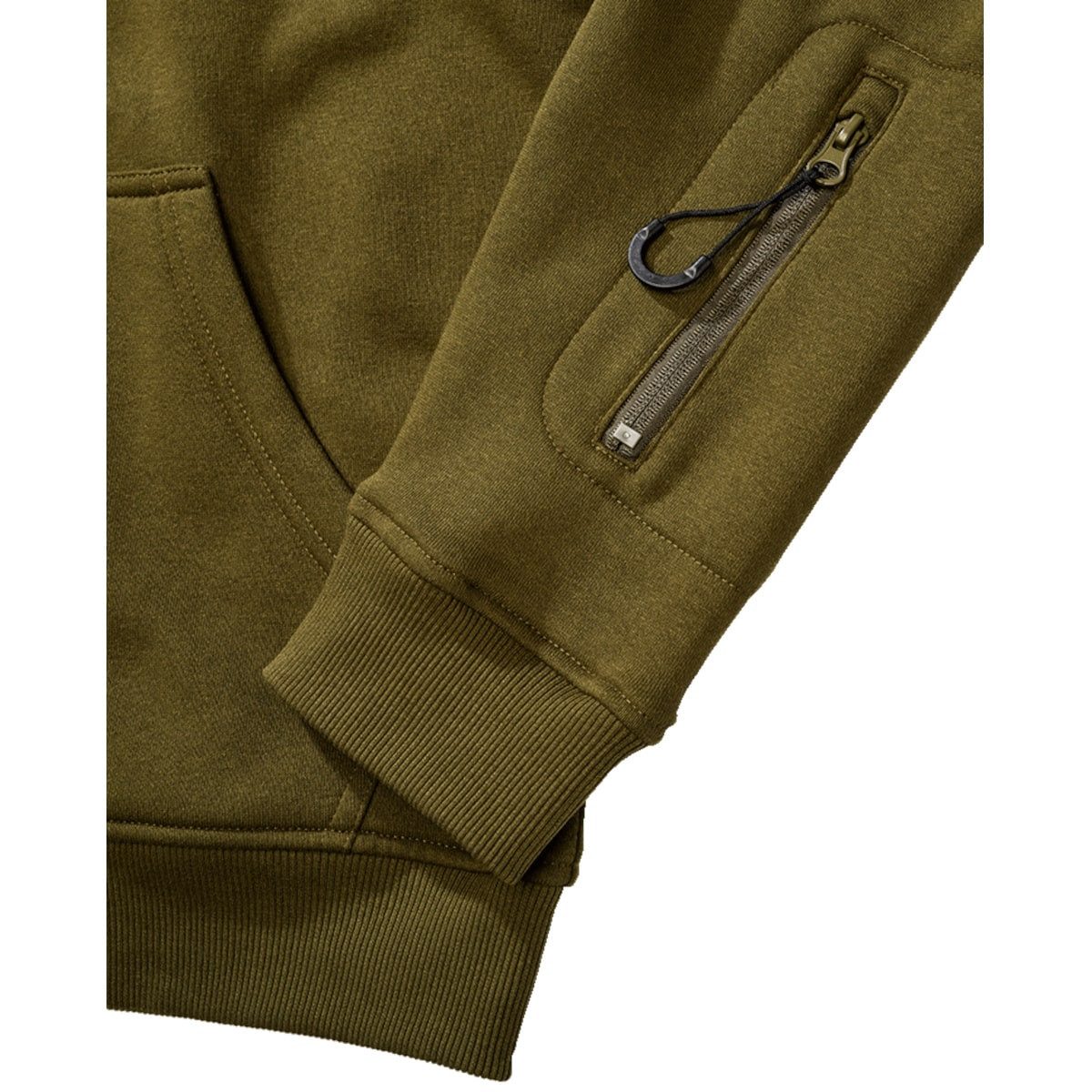 BWuM Outdoorjacke BWuM Tactical Kapuzenjacke mit Flaggen & Klett