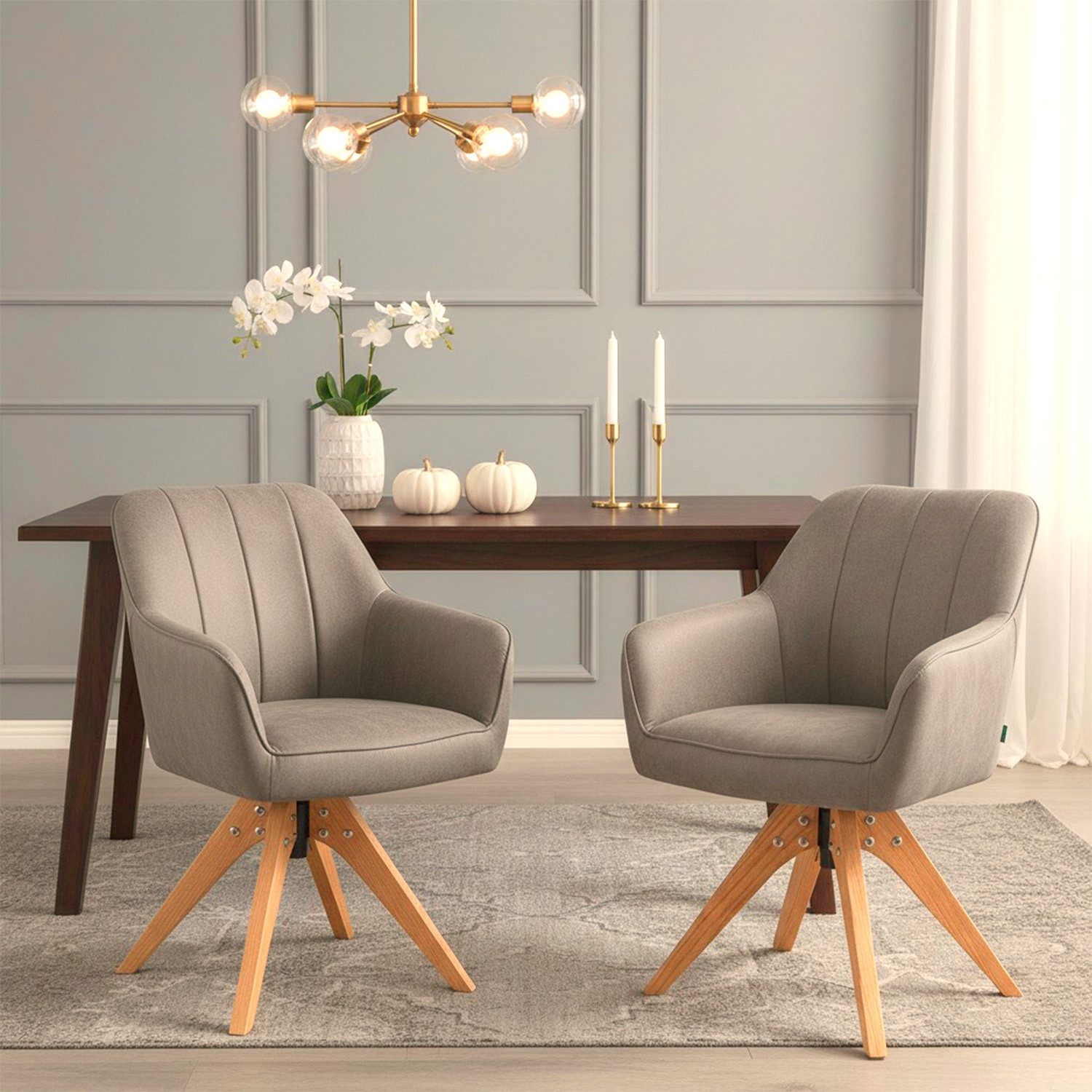 DUBI Möbel Polsterstuhl Mika-Noah 2er-Set, Federkern, günstig online kaufen