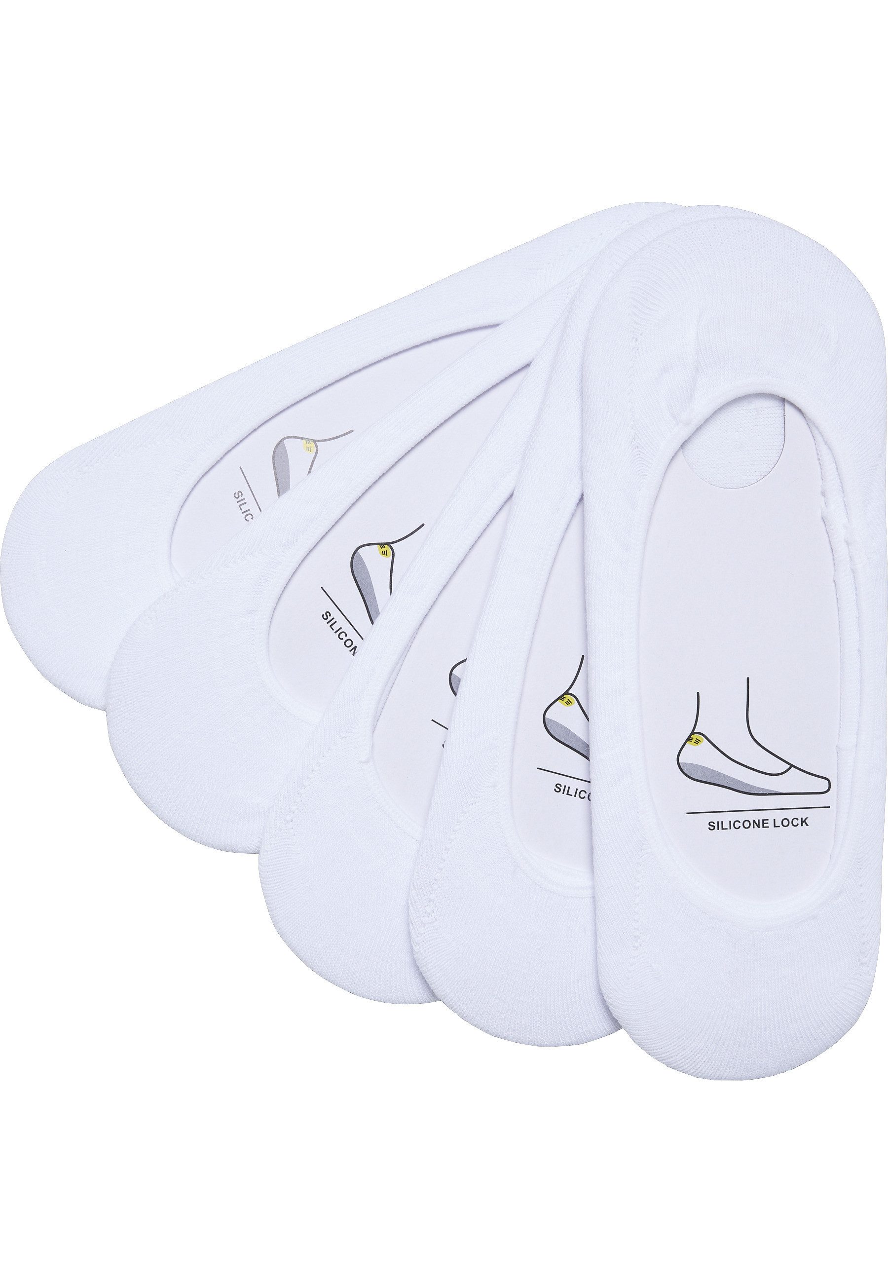 URBAN CLASSICS Strümpfe Urban Classics Unisex Invisible Socks 5-Pack (1-Paar)