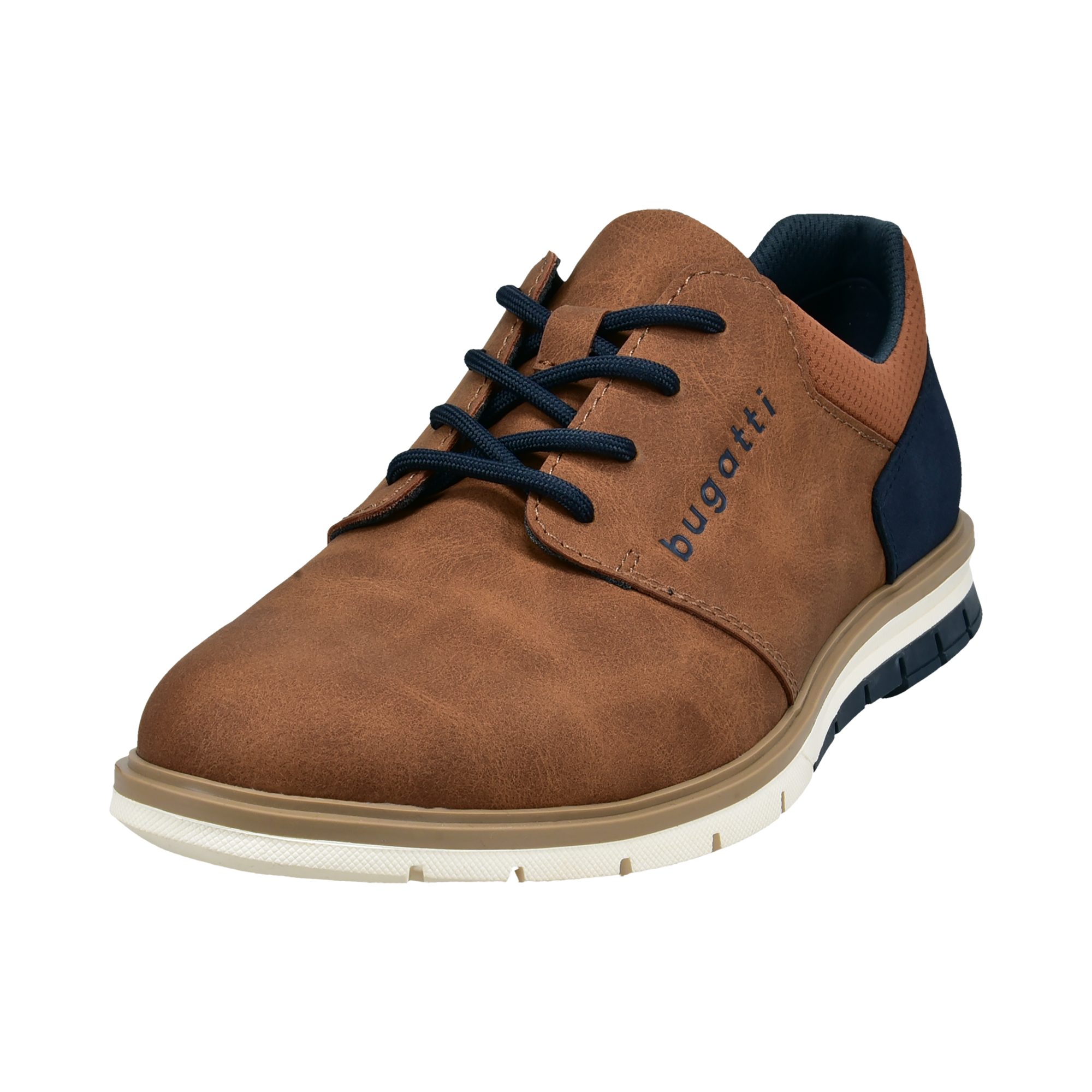 bugatti Schnürschuh, Freizeitschuh, Halbschuh, Schnürschuh mit seitlicher Logoprägung