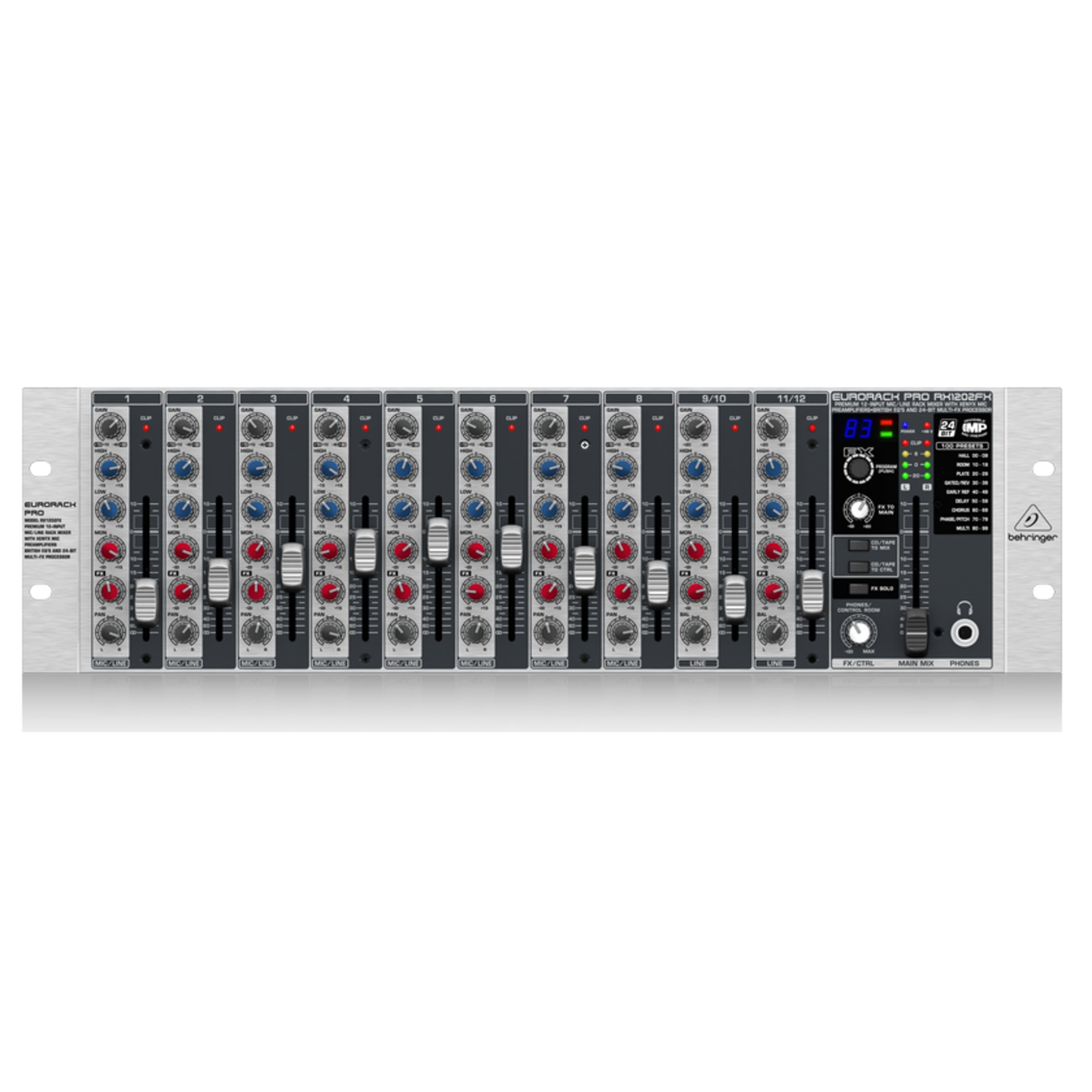 Behringer Mischpult, (Studio Mischpulte, Analoge Studio Mischpulte), RX1202FX V2 - Analoges Studio Mischpult