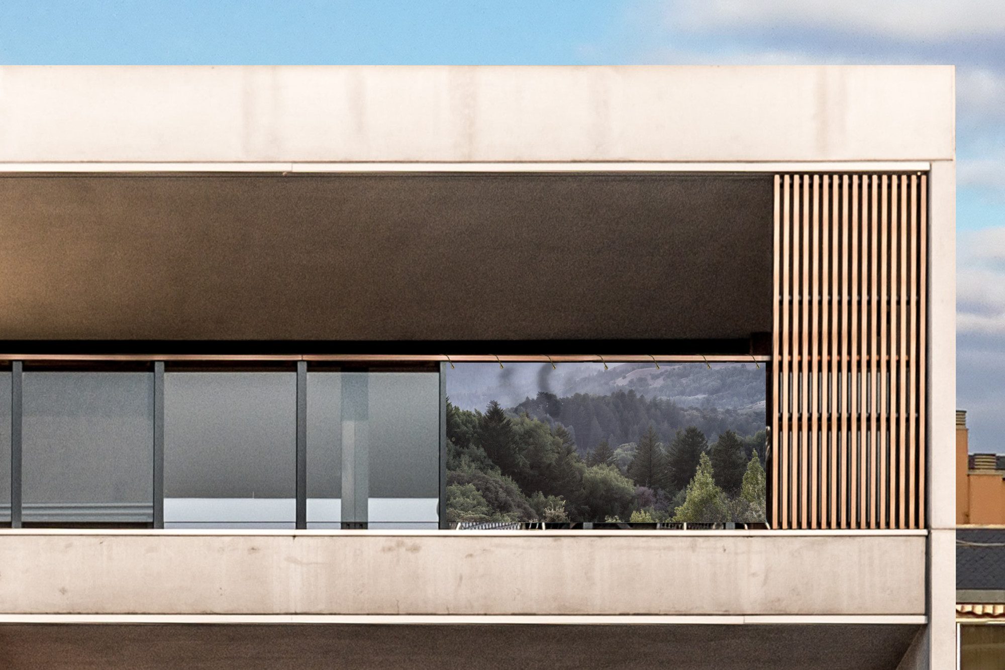 Thumbnail - MuchoWow Balkonsichtschutz Berge - Bäume - Natur - Grün (1-St) Balkon Sichtschutz 90x200, Windschutz für Zaun PVC, 200x9...