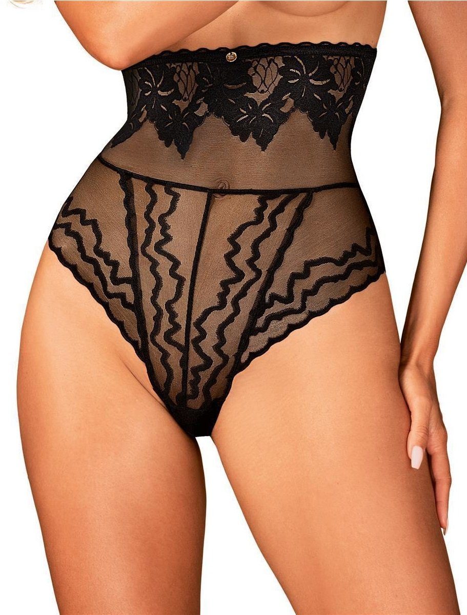 Obsessive Panty Panty Arienna schwarz High-Waist transparent (einzel, 1-St)