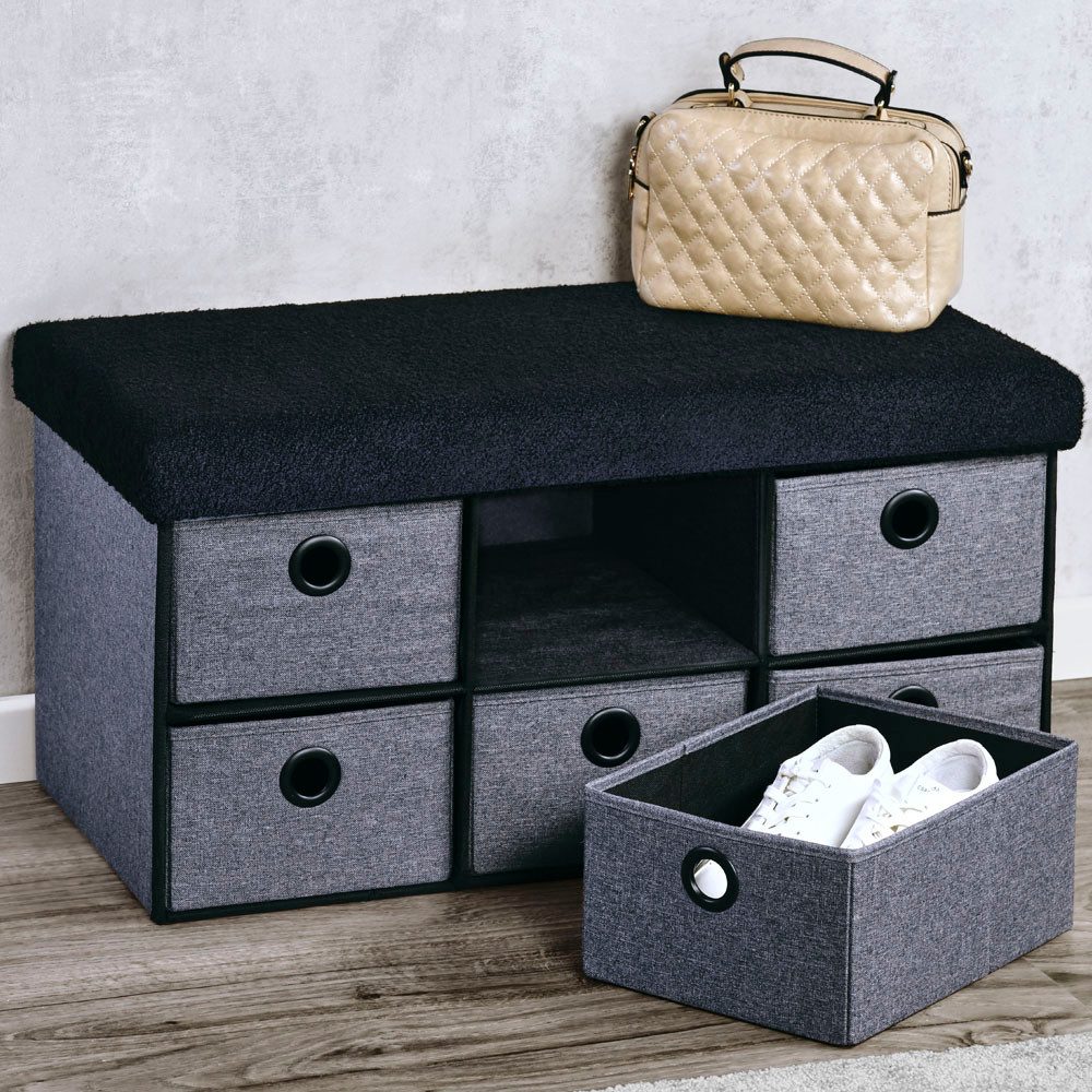 KESPER® Sitztruhe KESPER Sitzbank mit Aufbewahrungsboxen