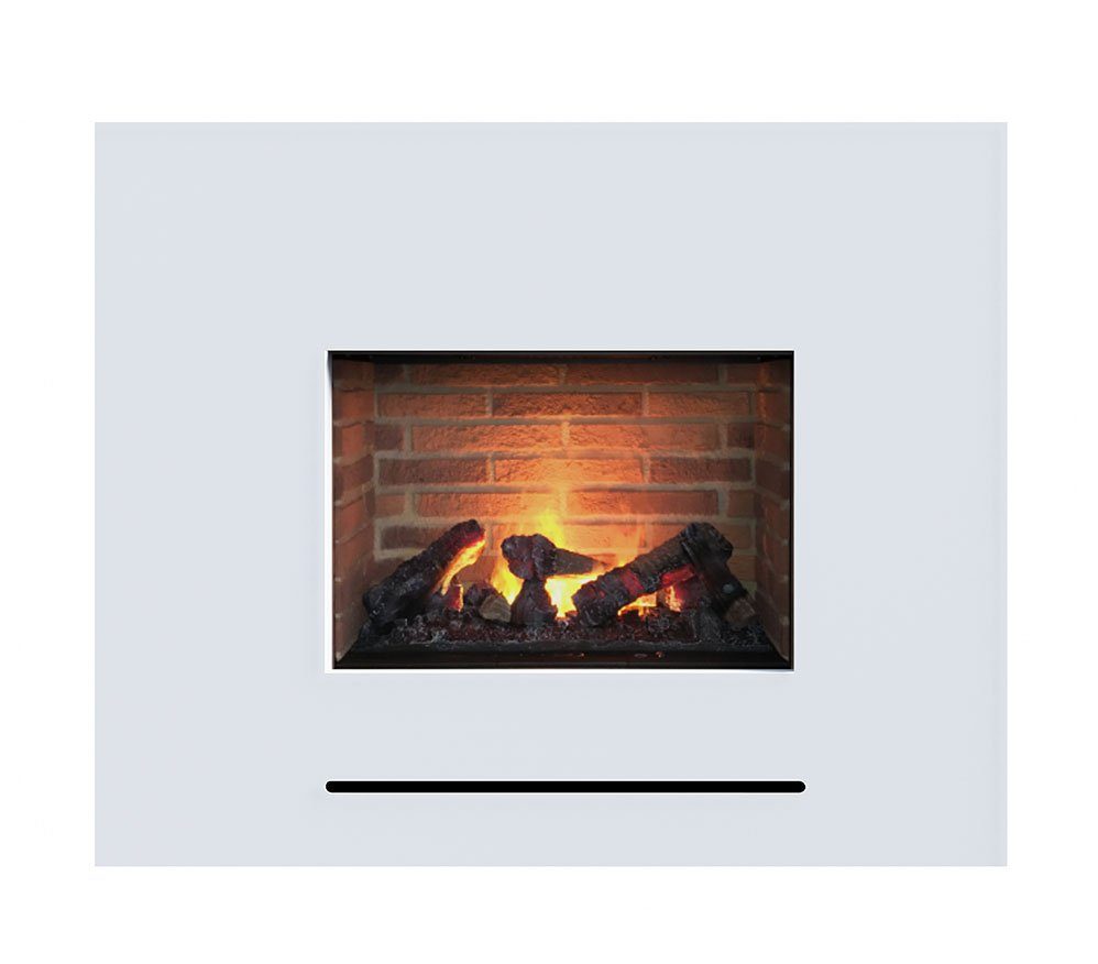 GLOW FIRE Elektrokamin Glow Fire Lessing Elektrokamin, Wasserdampfkamin mit 3D Feuer und optionaler Steinrückwand
