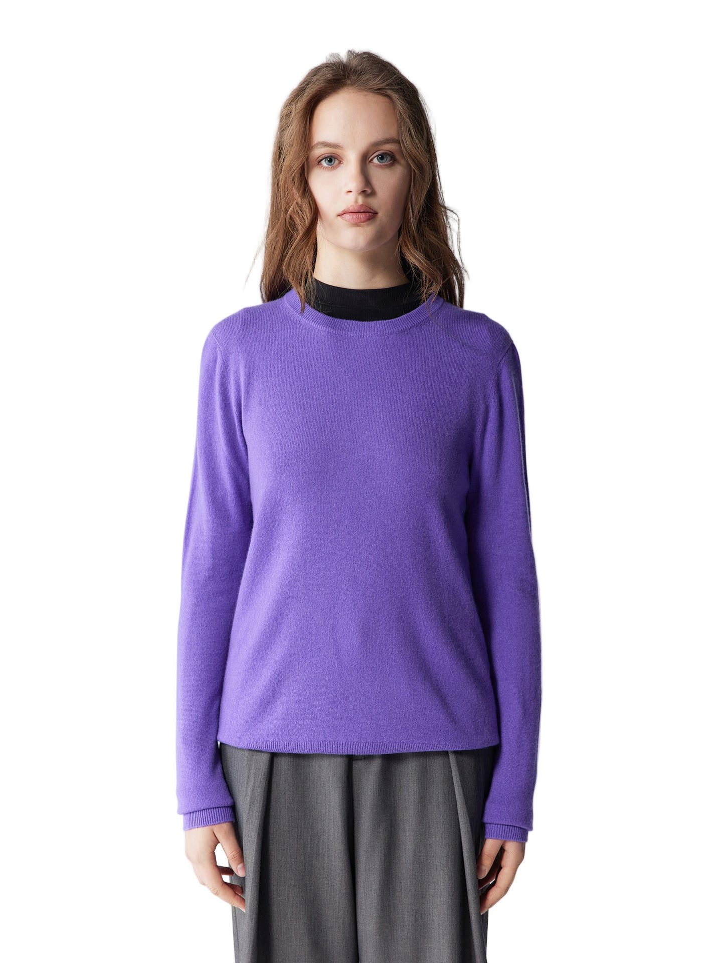 GOBI Cashmere Rundhalspullover Basic R-Ausschnitt Kaschmirpullover