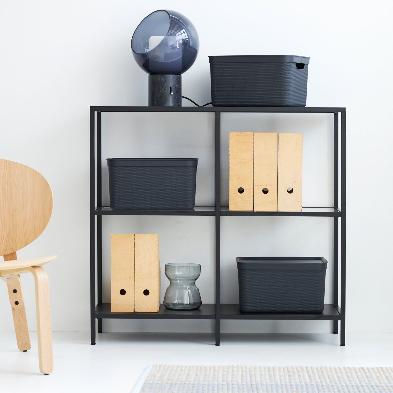 ROTHO Aufbewahrungsbox 3er- Set Aufbewahrungskorb 16l günstig online kaufen