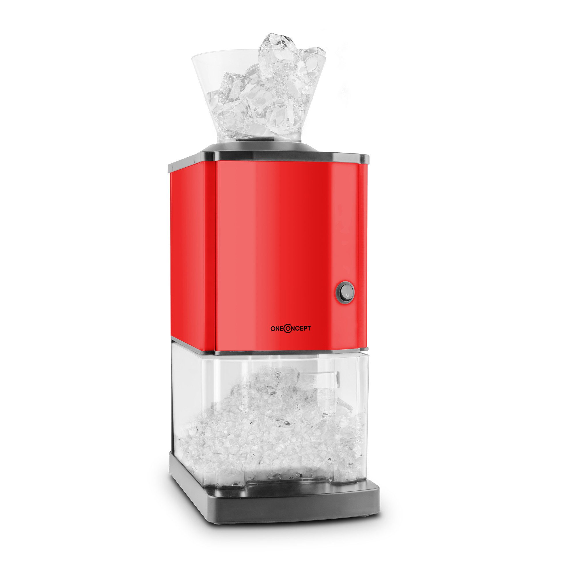 Klarstein Eiswürfelmaschine Icebreaker Eiswürfelbereiter, Edelstahl 12kg/Tag Display L Eiswürfelautomat