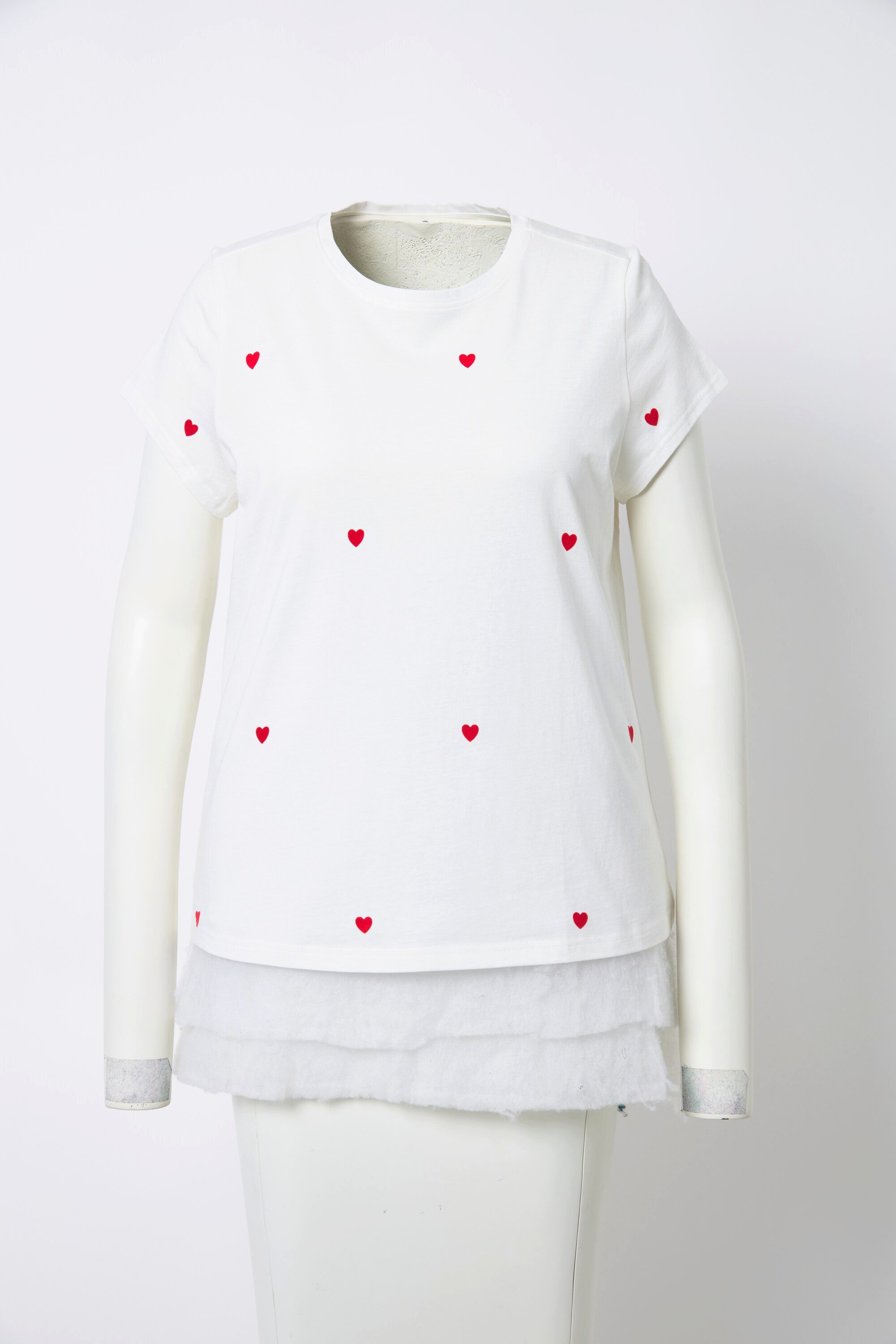 Studio Untold T-Shirt T-Shirt Rundhals Herzen günstig online kaufen