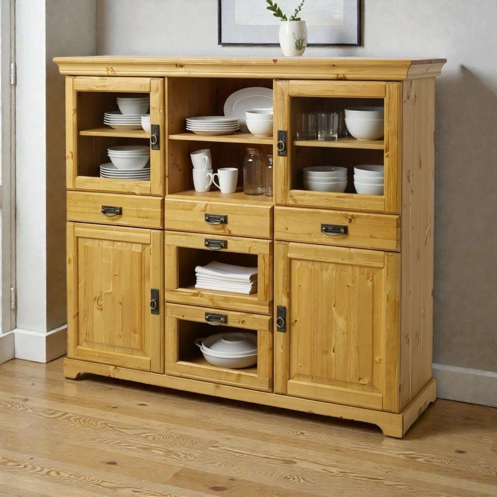 OTTO home Sideboard Rügen, aus massiver Kiefer, Breite 145 cm, made in EU