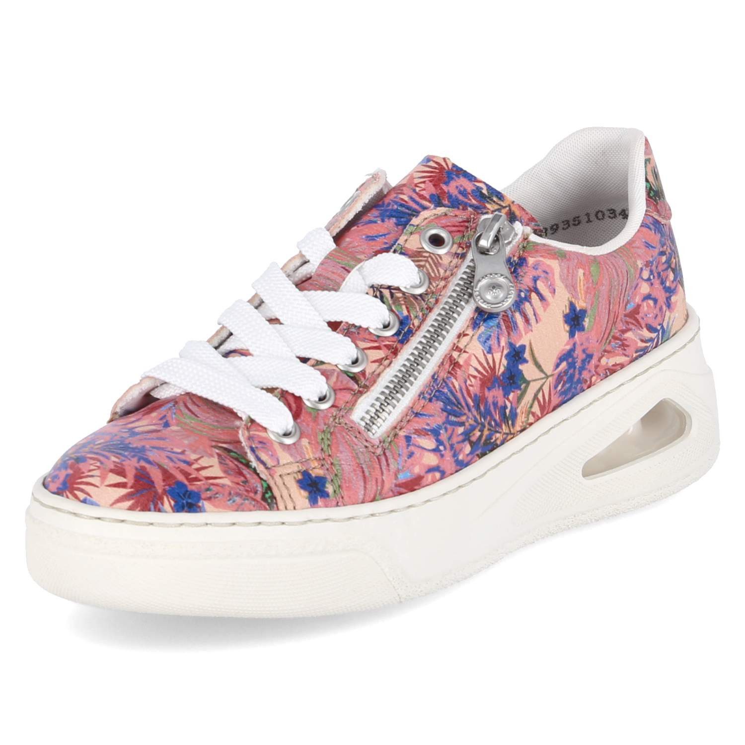 Rieker Rieker Sneaker Low N6401-90 Damen Synthetik pink Schnürschuh – Bild 2 von 5