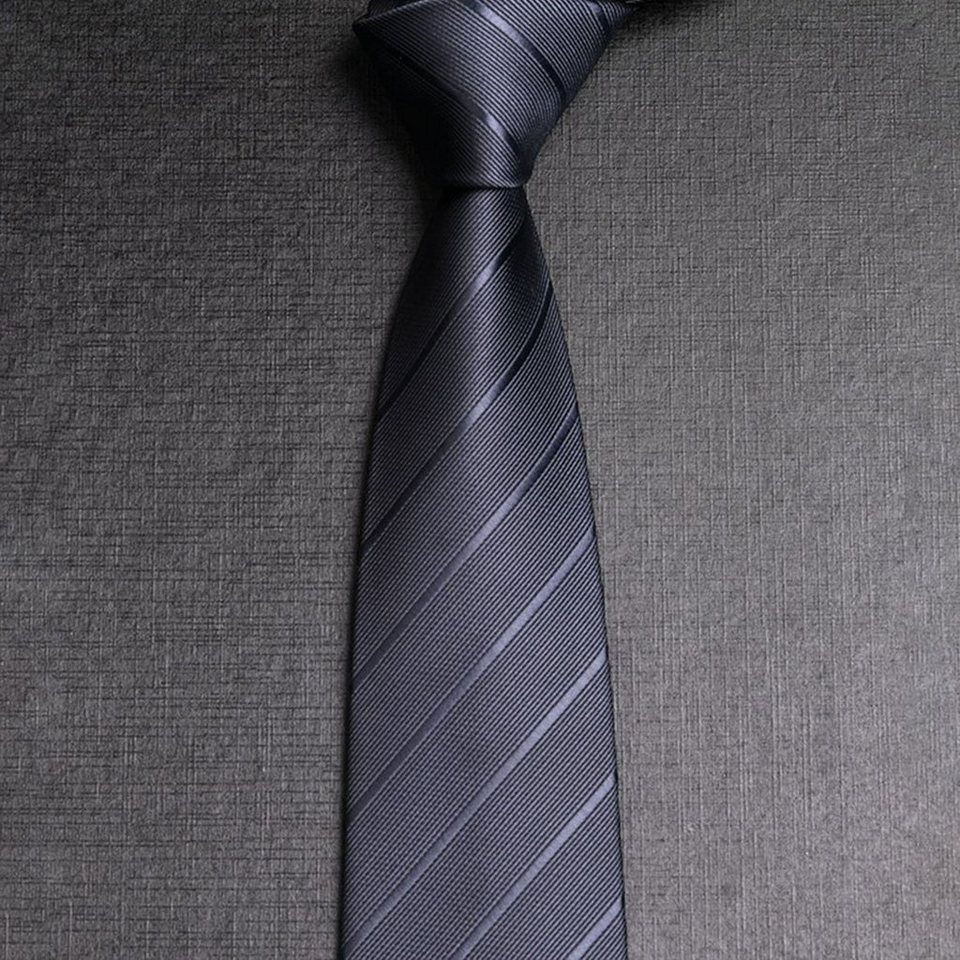 Mnöpf Krawatte Gestreifte Krawatte, Herrenkrawatte, für Hemden und Anzüge,  1 Stk