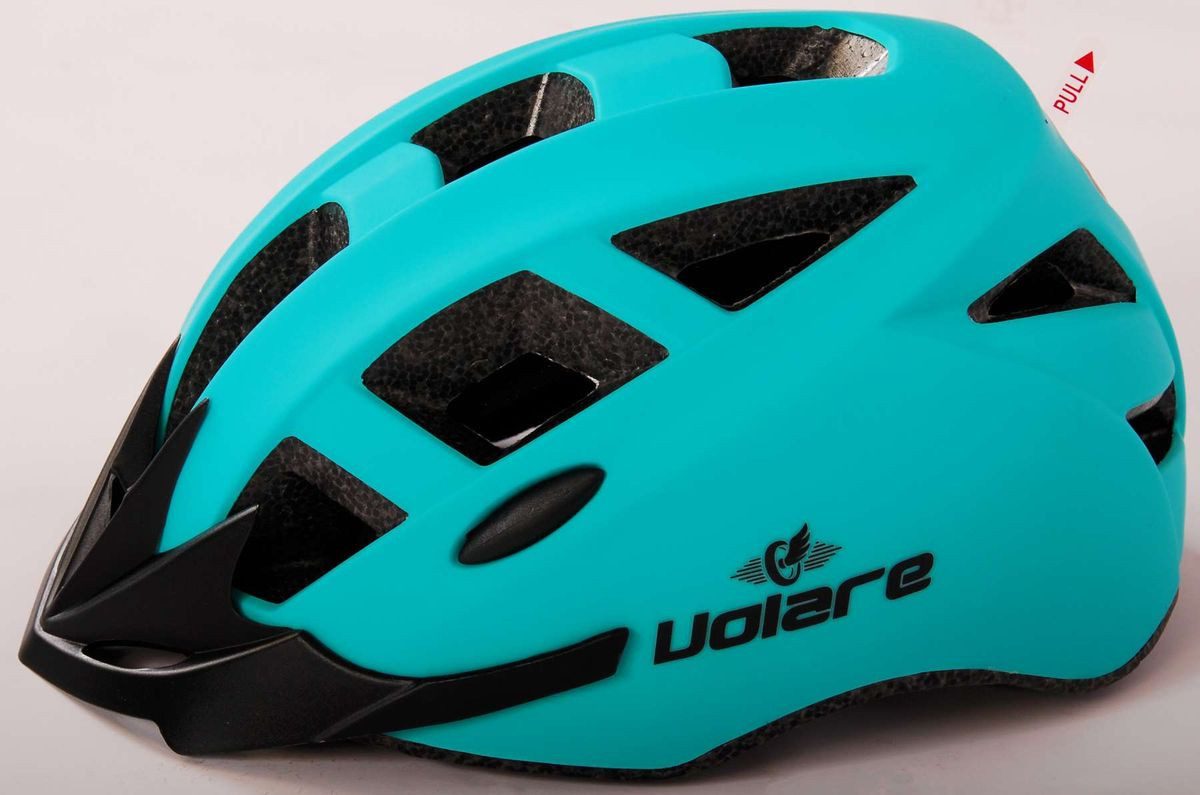 Volare Fahrradhelm Schutzhelm Herren Damen Jugend Fahrrad Skate Rad Helm Fahrradhelm 1129, extra leicht Helm verstellbarer Kinnriemen,Belüftungen,Gr.54-58cm grün