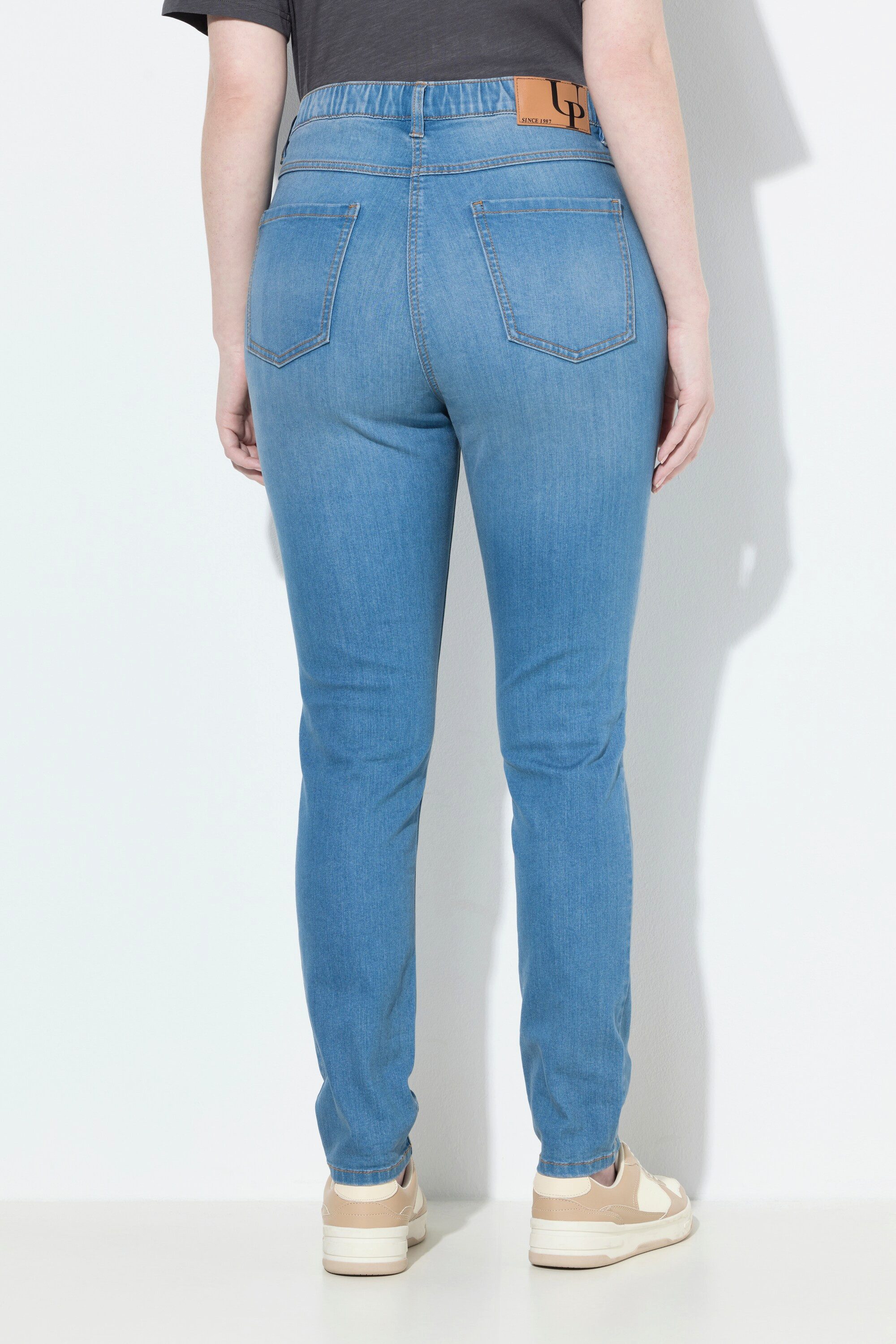 Ulla Popken Regular-fit-Jeans Jeans Sarah schmales Bein Stretchdenim recycelt