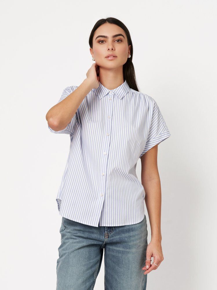 DESOTO Klassische Bluse Florine mit Hemdblusenkragen